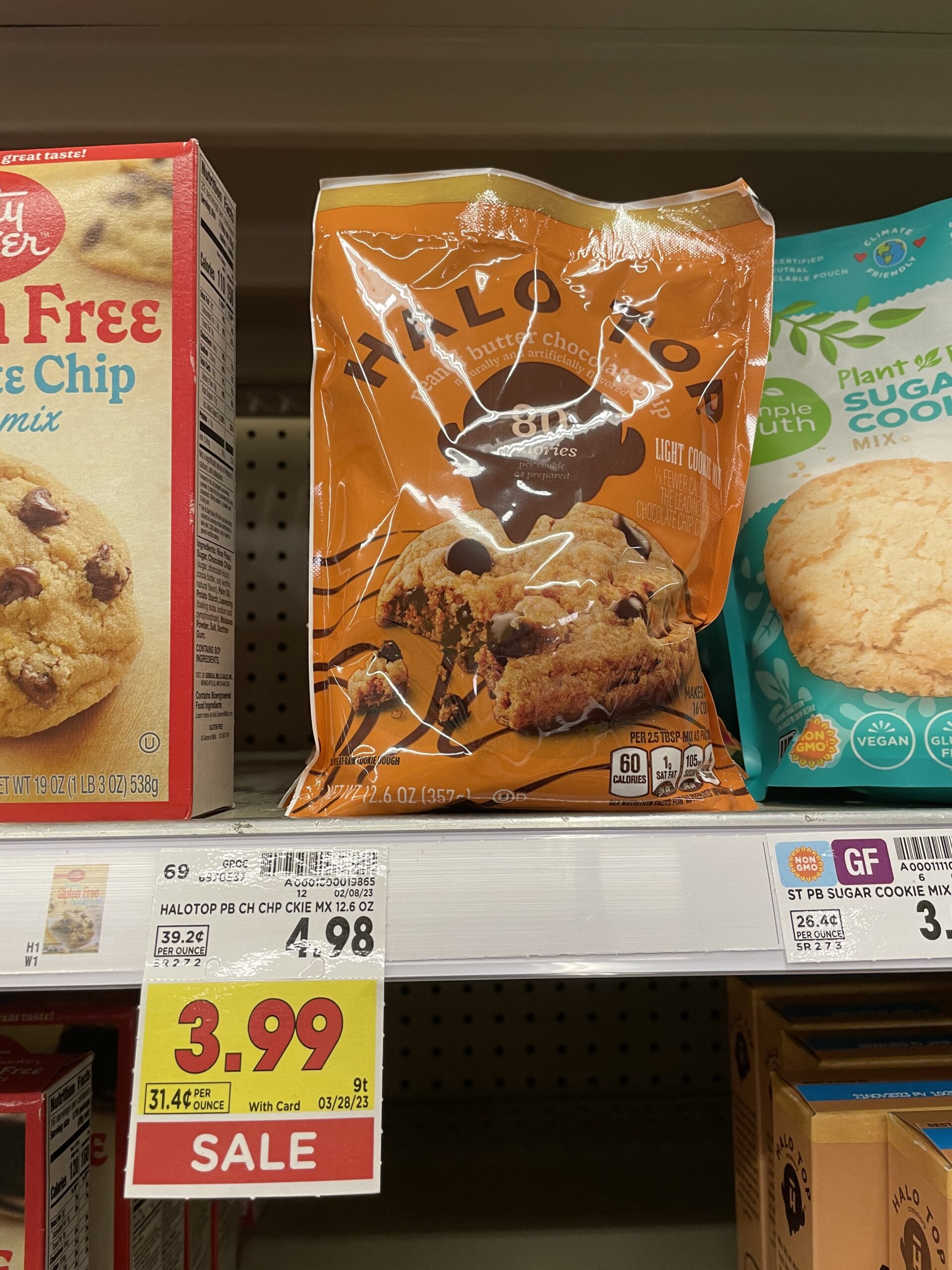 halo top cookie mix kroger shelf image
