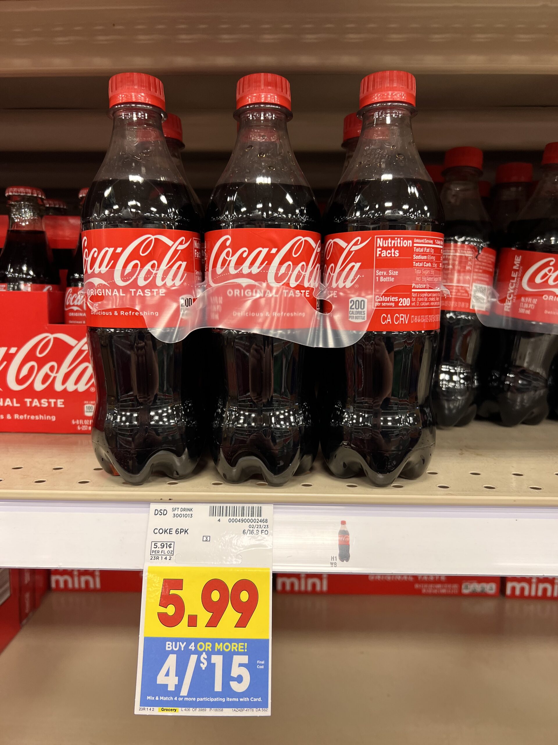 coca cola kroger shelf image 2