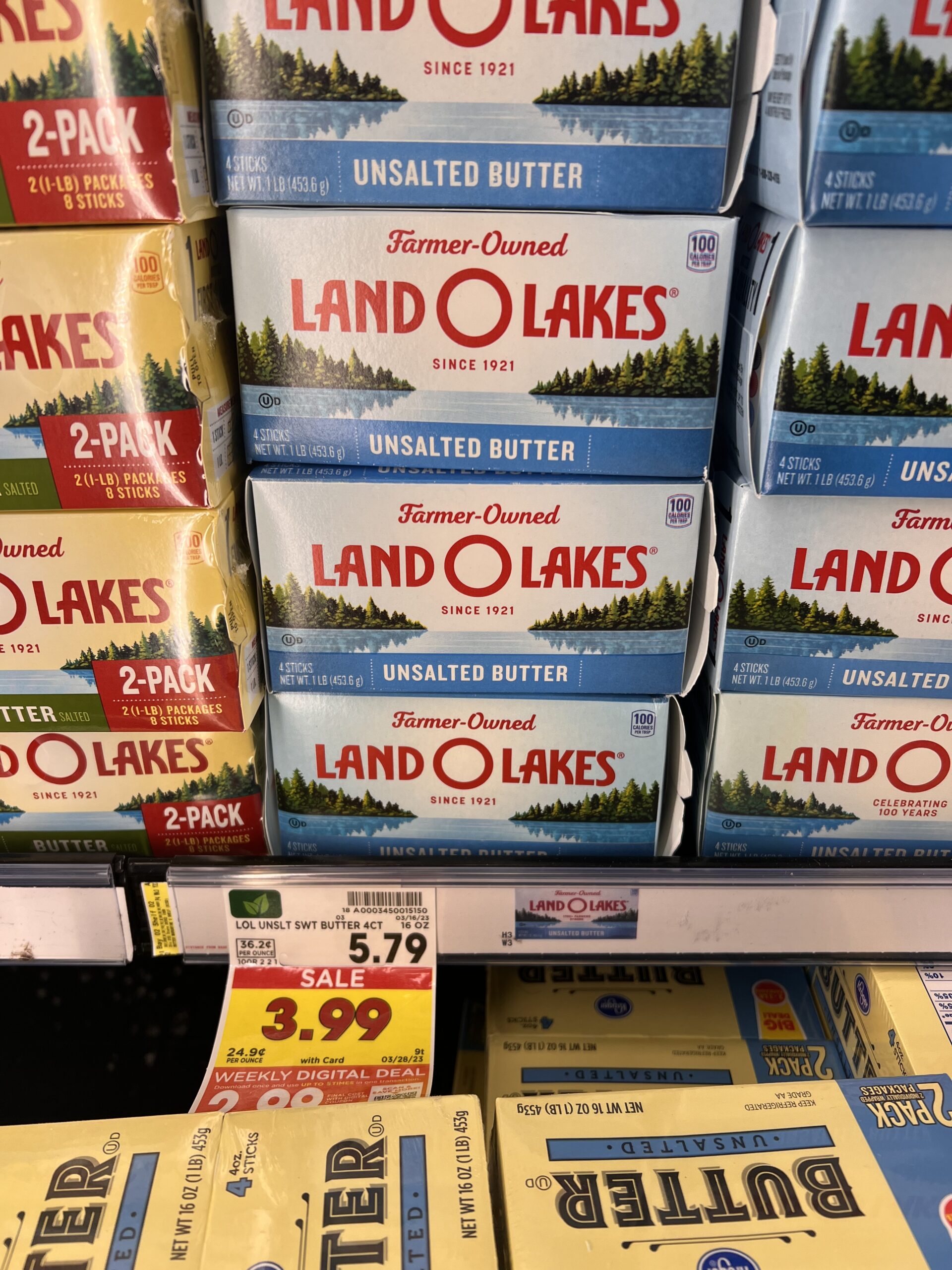 land o lakes butter kroger shelf image 2