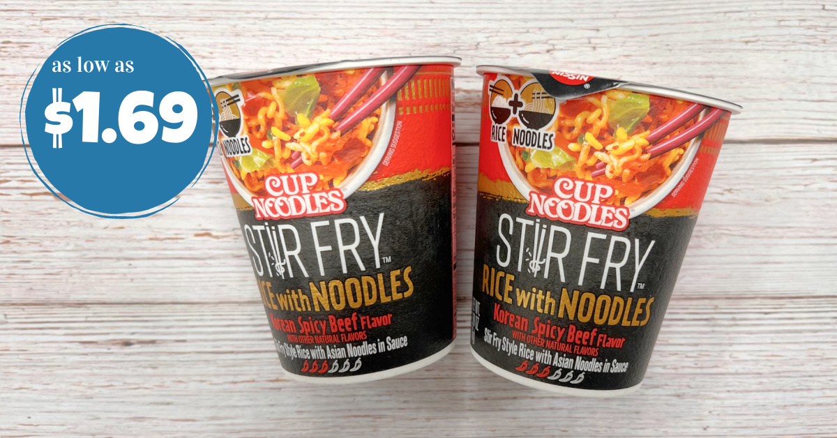 Nissin Cup Rice & Noodle: Korean Spicy Beef