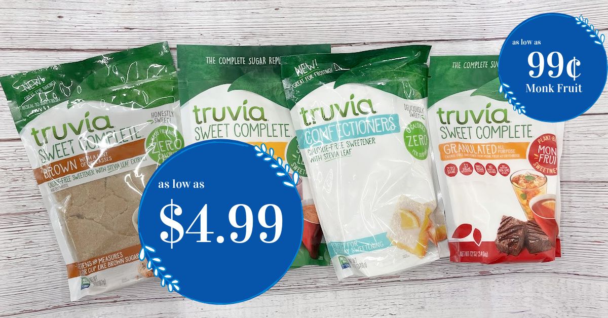 Truvia Sweet Complete Monk Fruit Is As Low As 99 Kroger Krazy