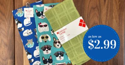 Everyday living dish towels kroger krazy