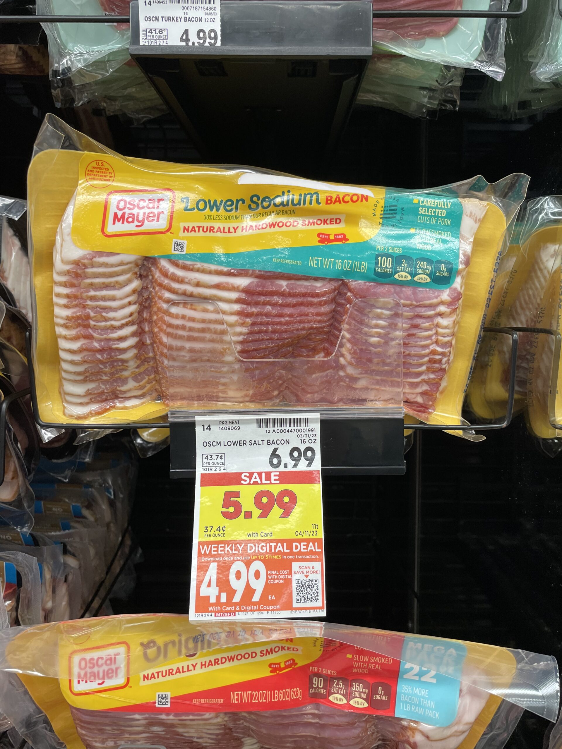 oscar mayer bacon kroger shelf image 4