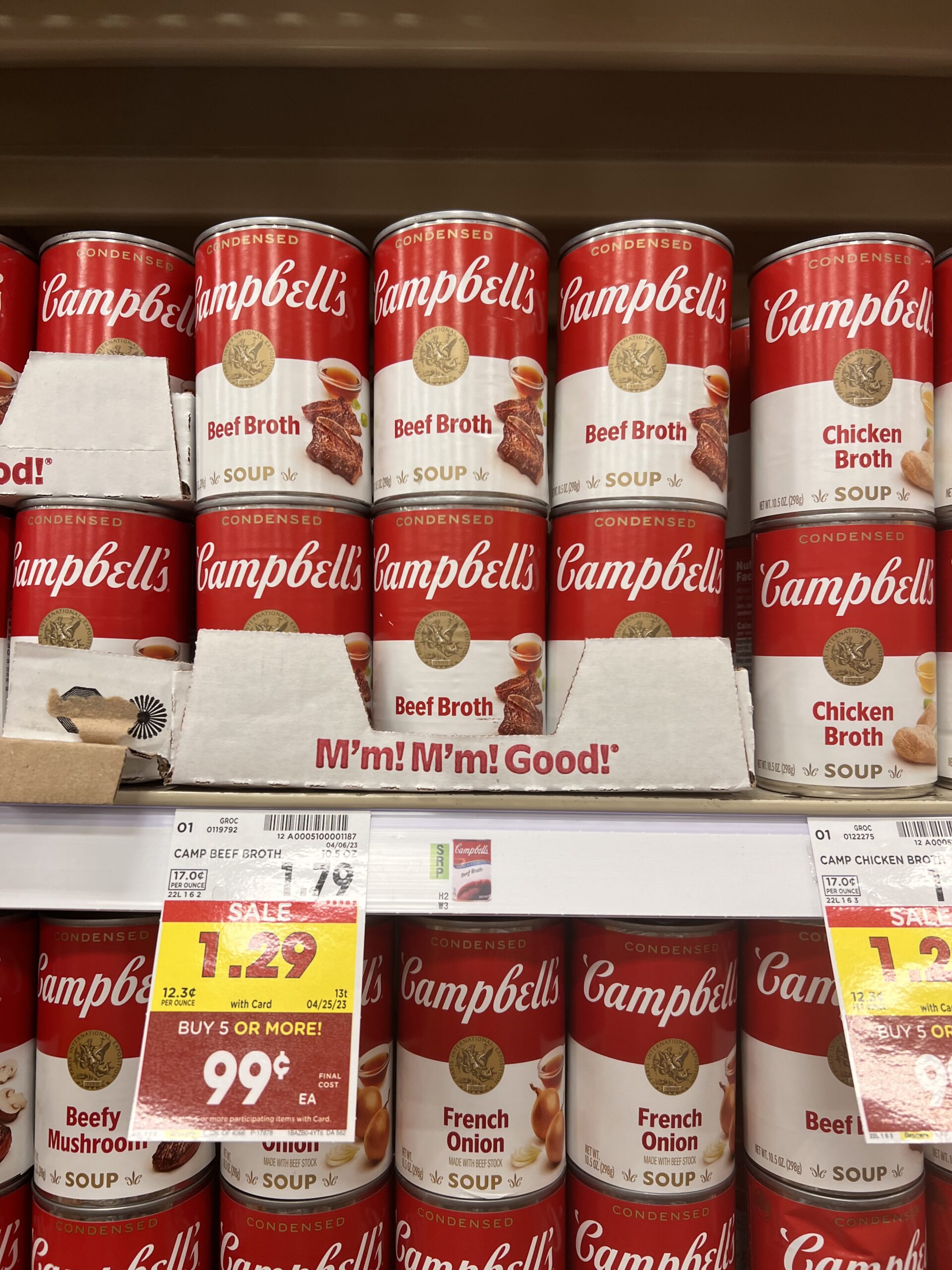 campbell's soup kroger shelf image 40