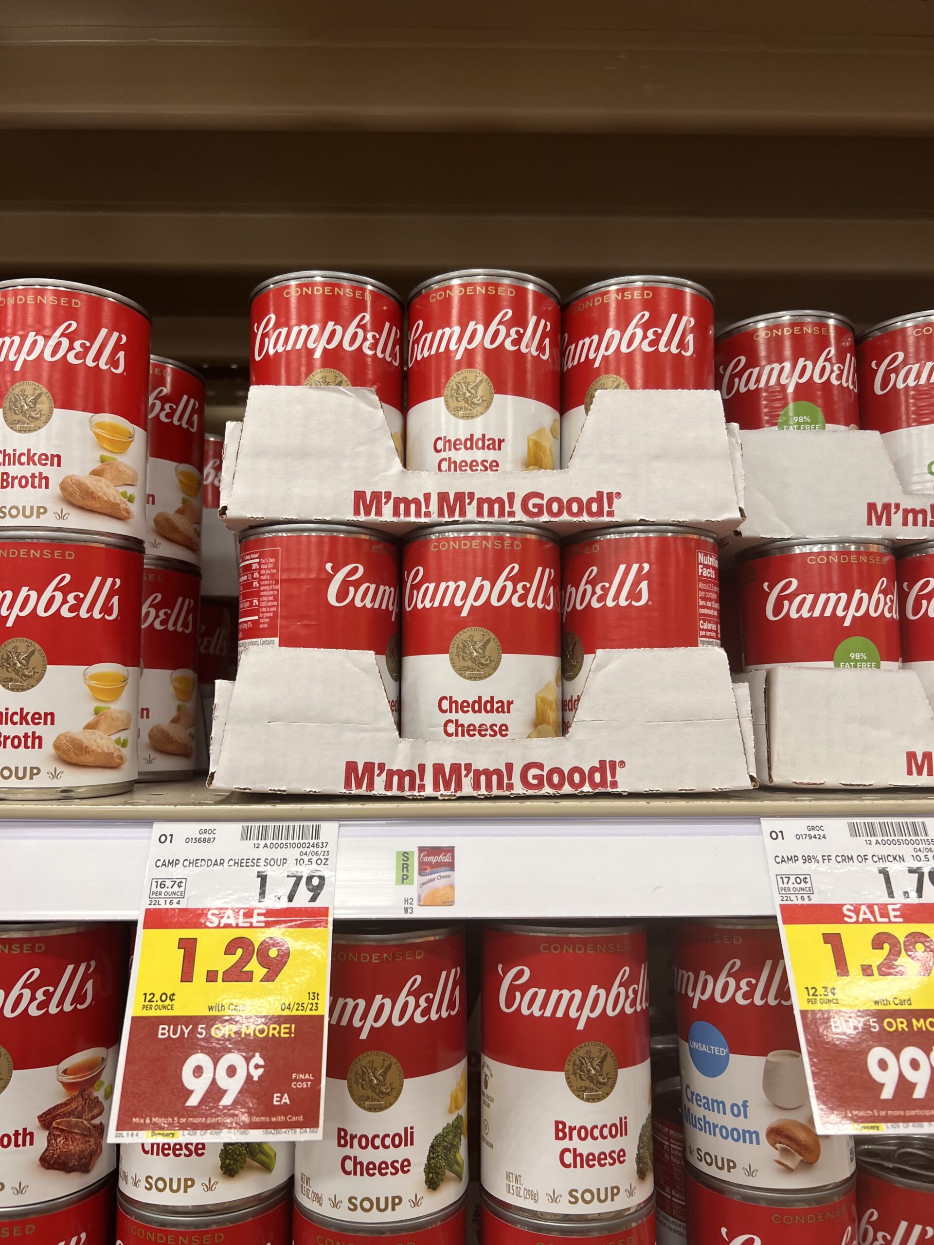 campbell's soup kroger shelf image 2