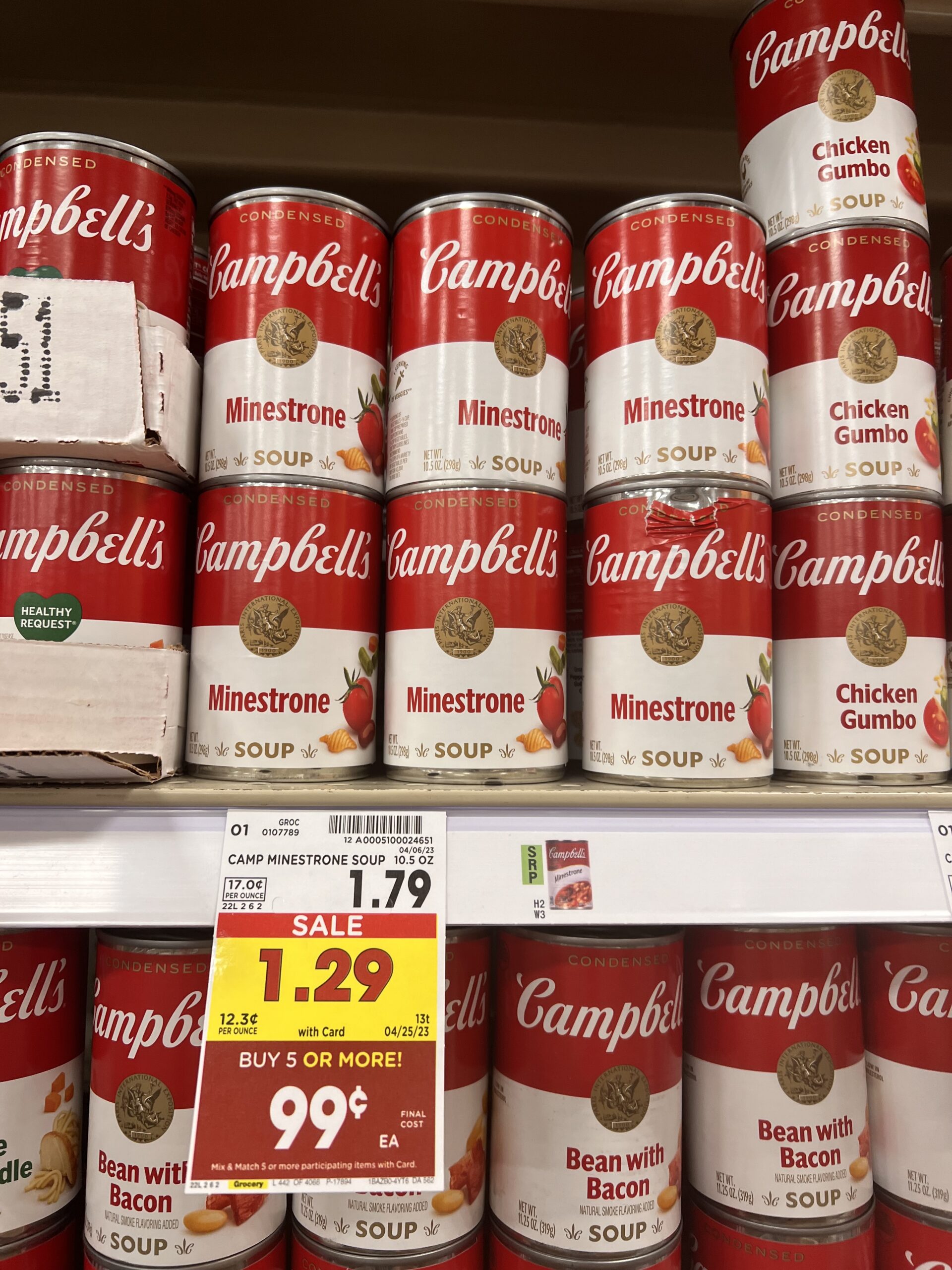 campbell's soup kroger shelf image 5