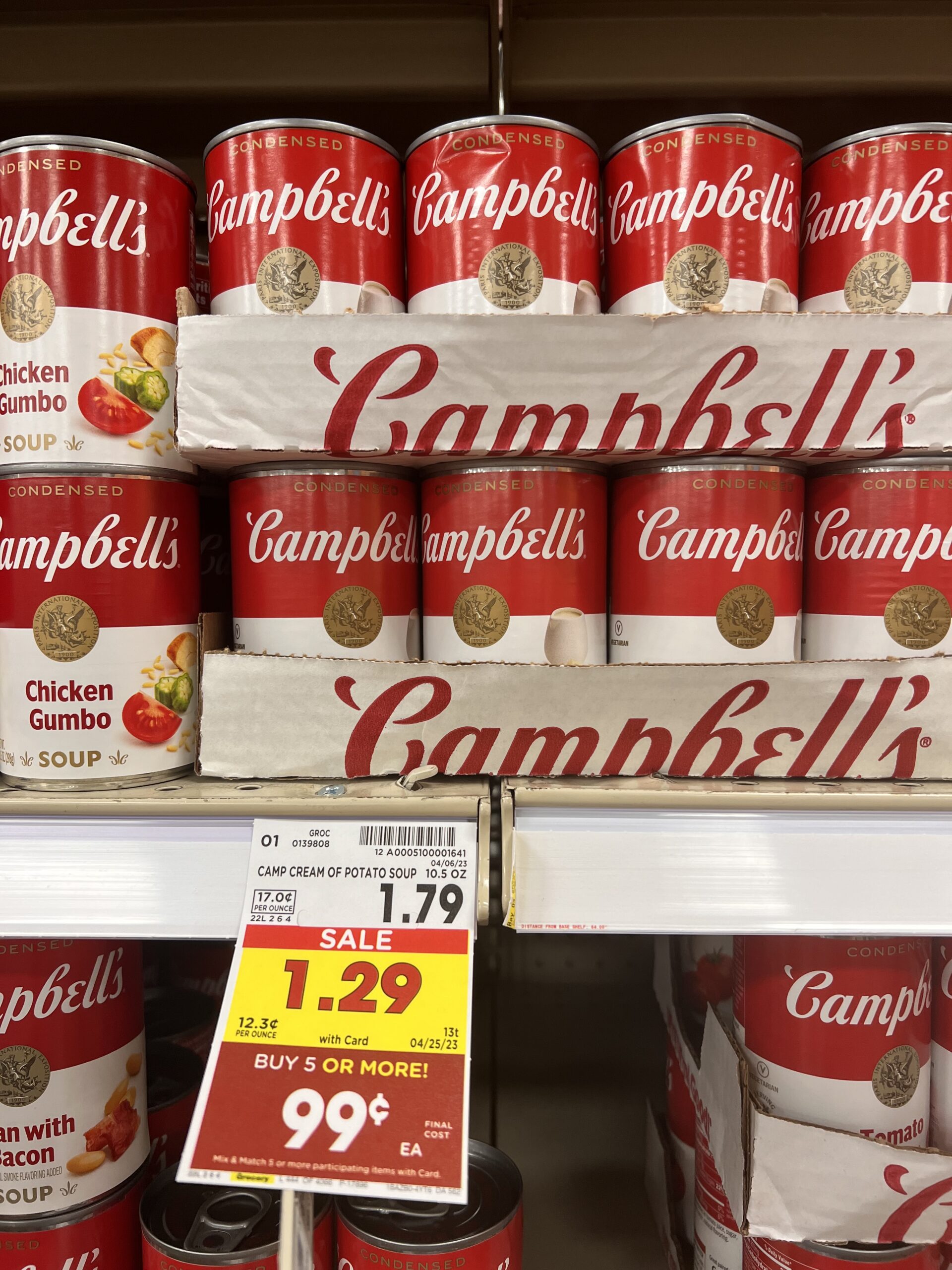 campbell's soup kroger shelf image 7