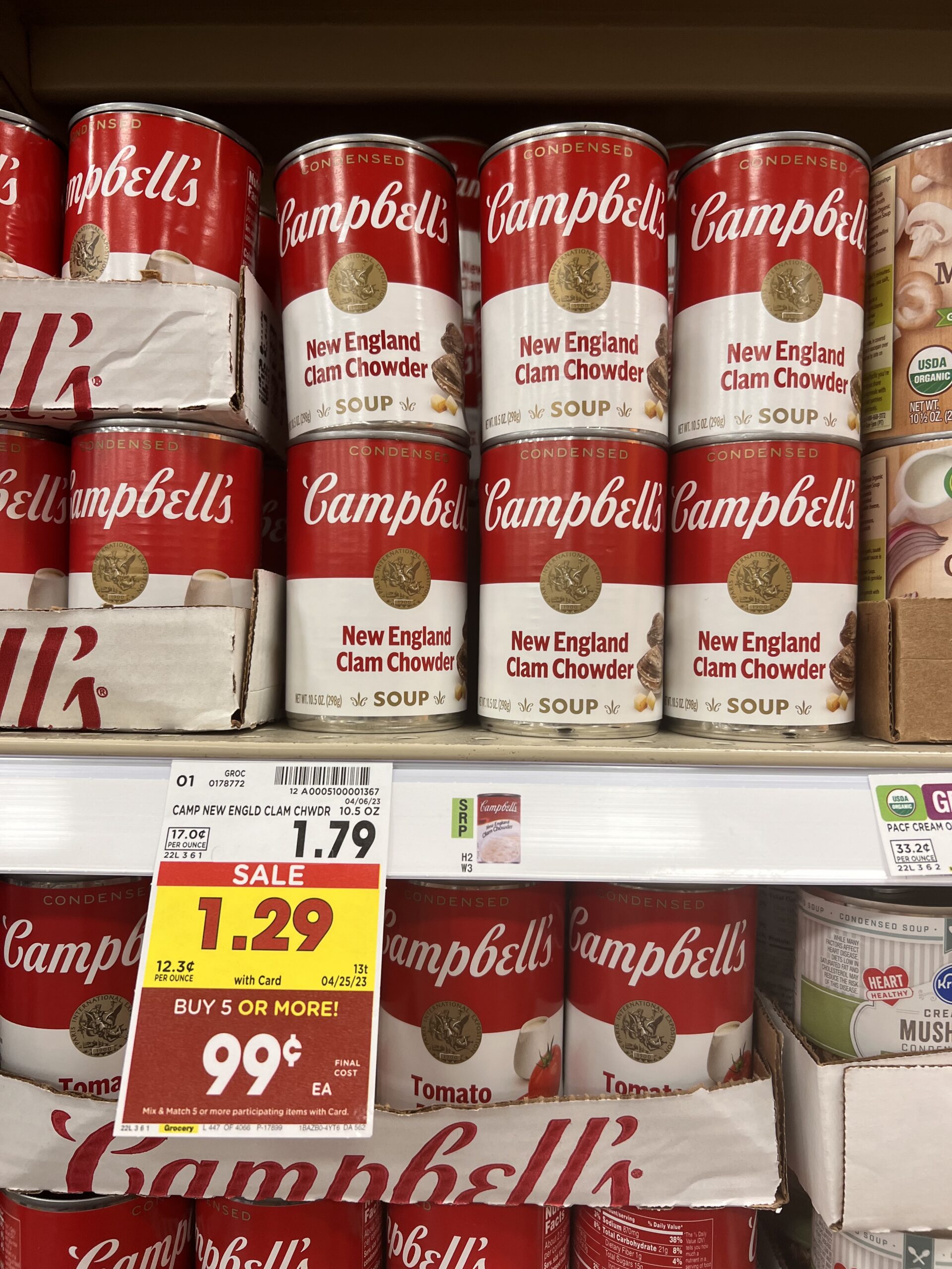 campbell's soup kroger shelf image 8
