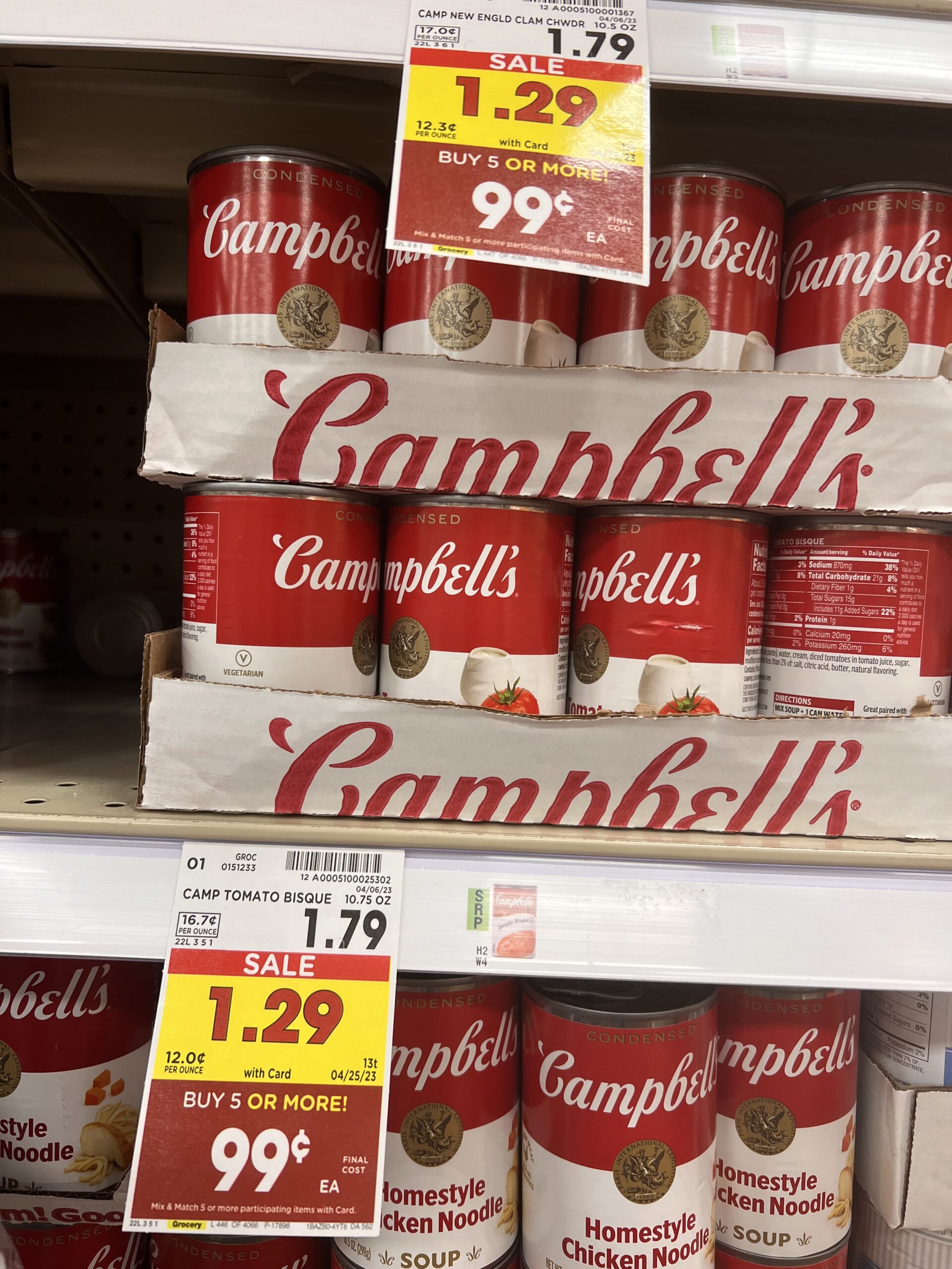 campbell's soup kroger shelf image 9