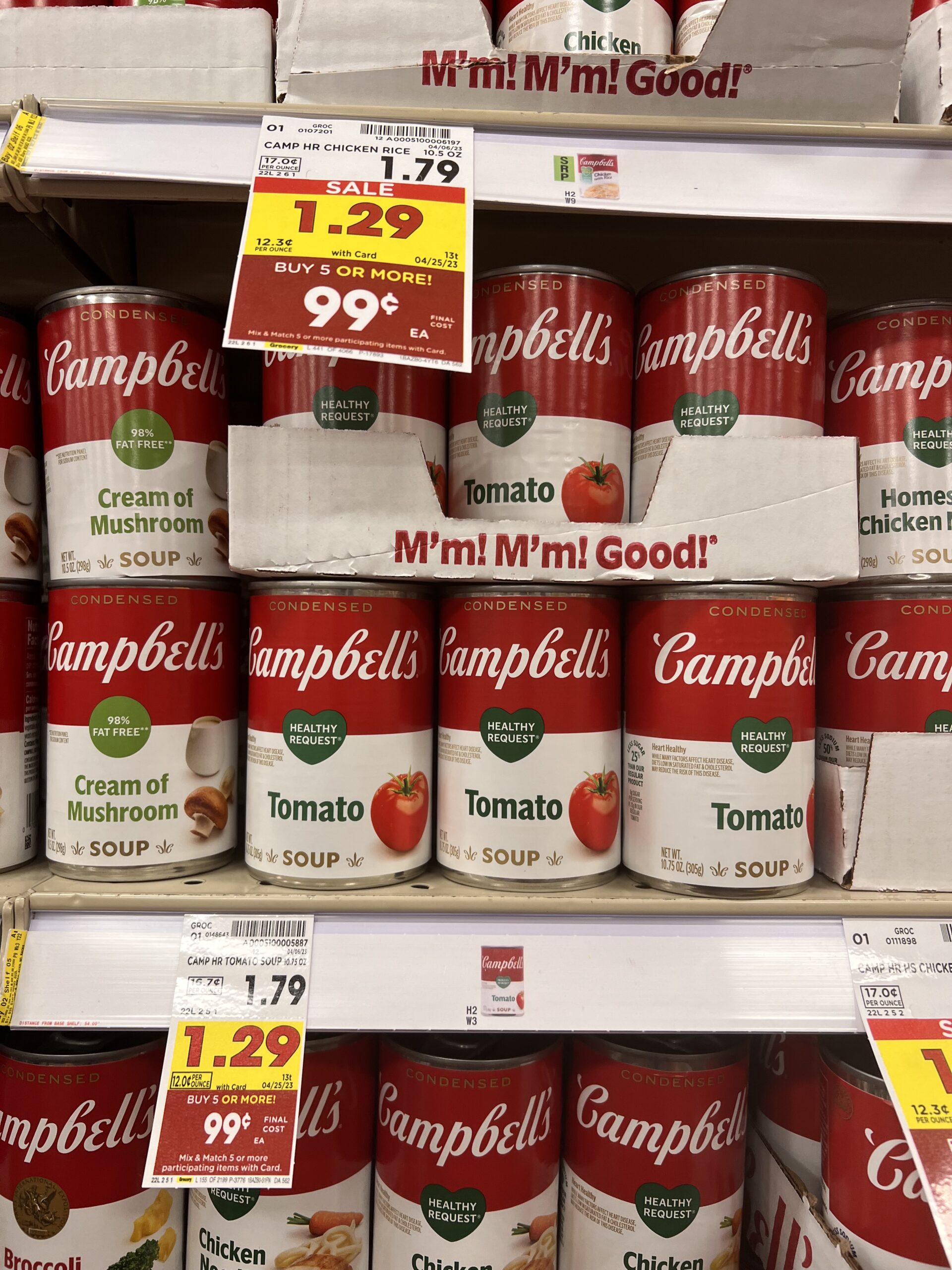 campbell's soup kroger shelf image 12
