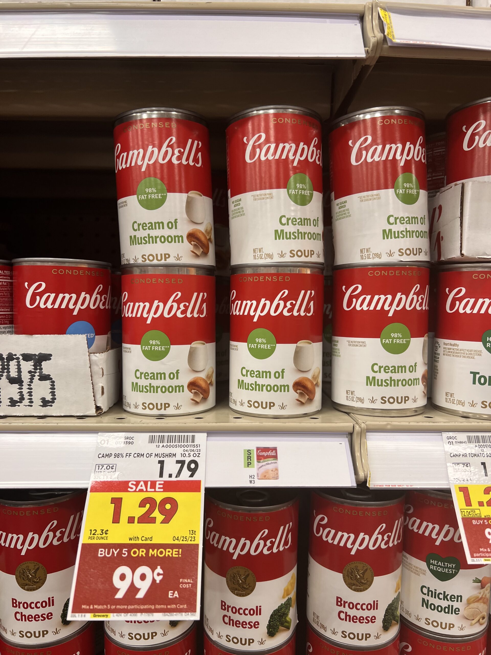 campbell's soup kroger shelf image 13