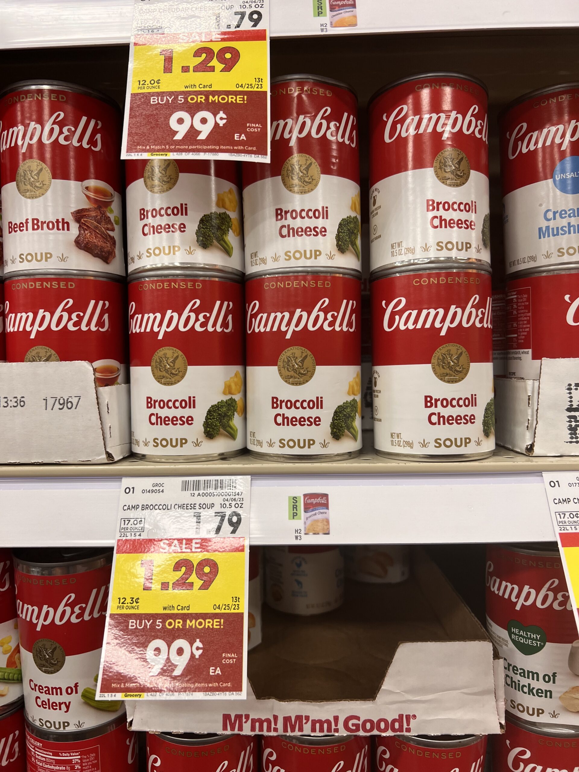 campbell's soup kroger shelf image 15