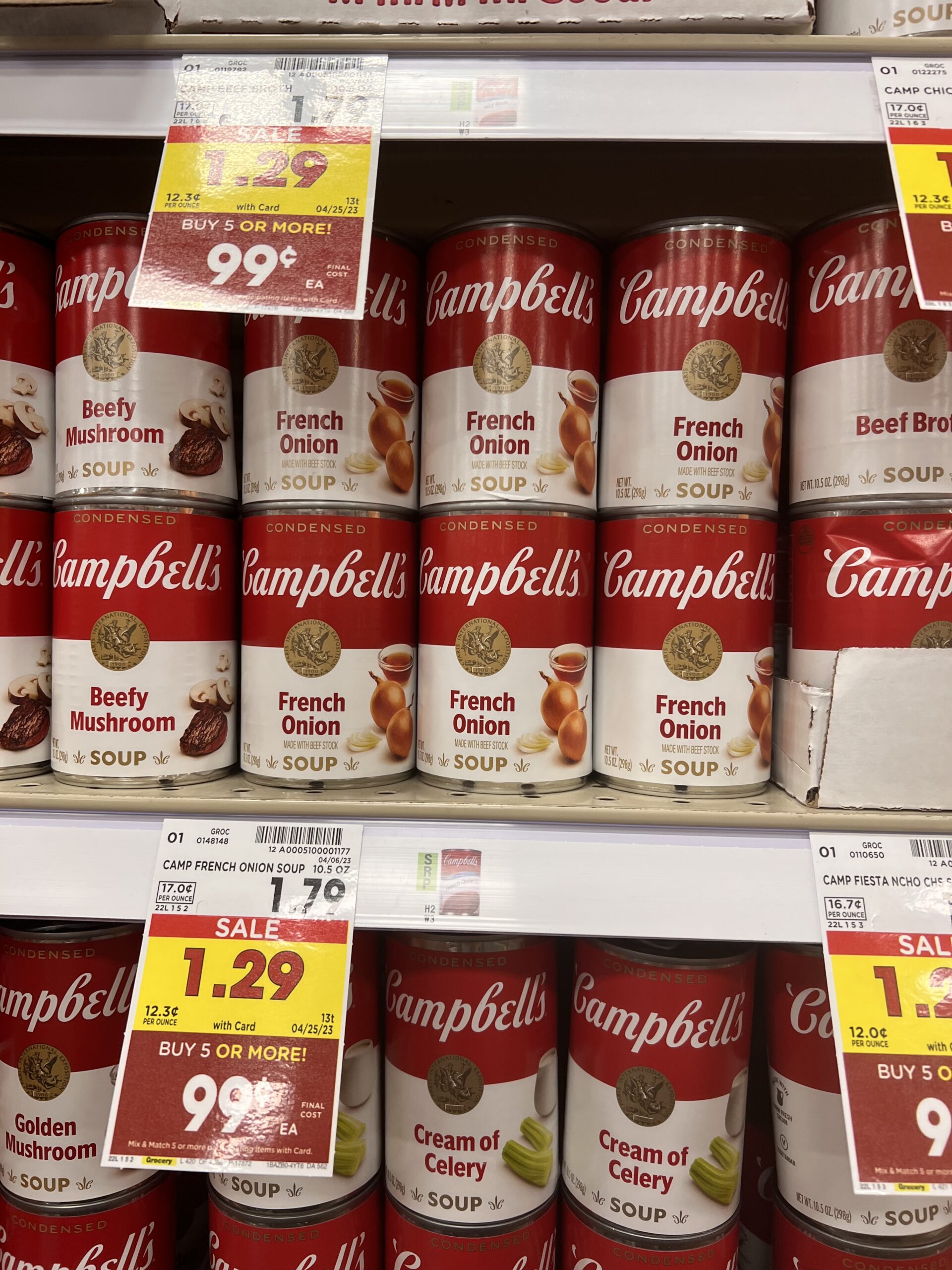 campbell's soup kroger shelf image 16