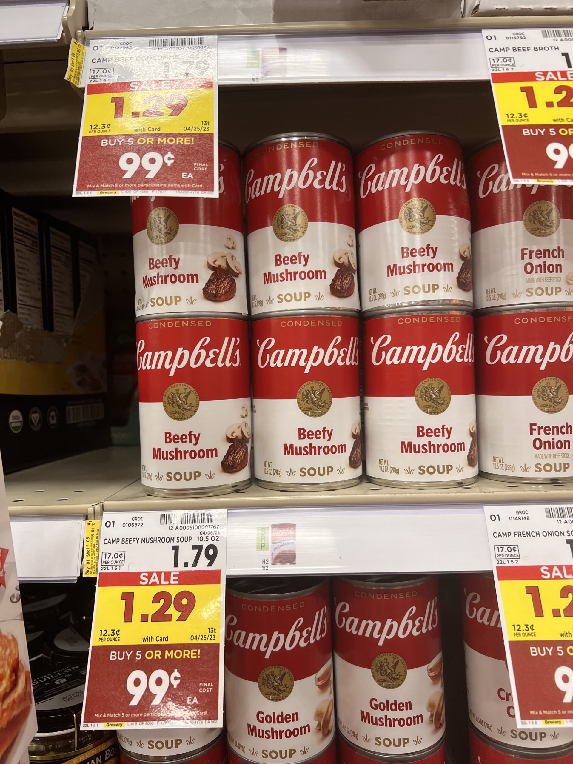 campbell's soup kroger shelf image 17