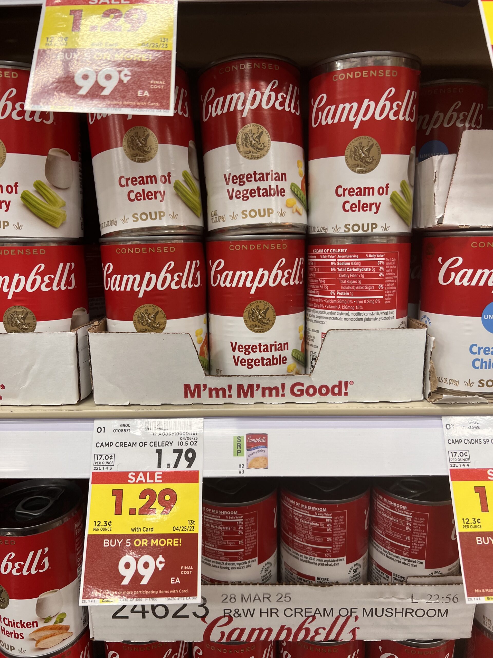 campbell's soup kroger shelf image 20