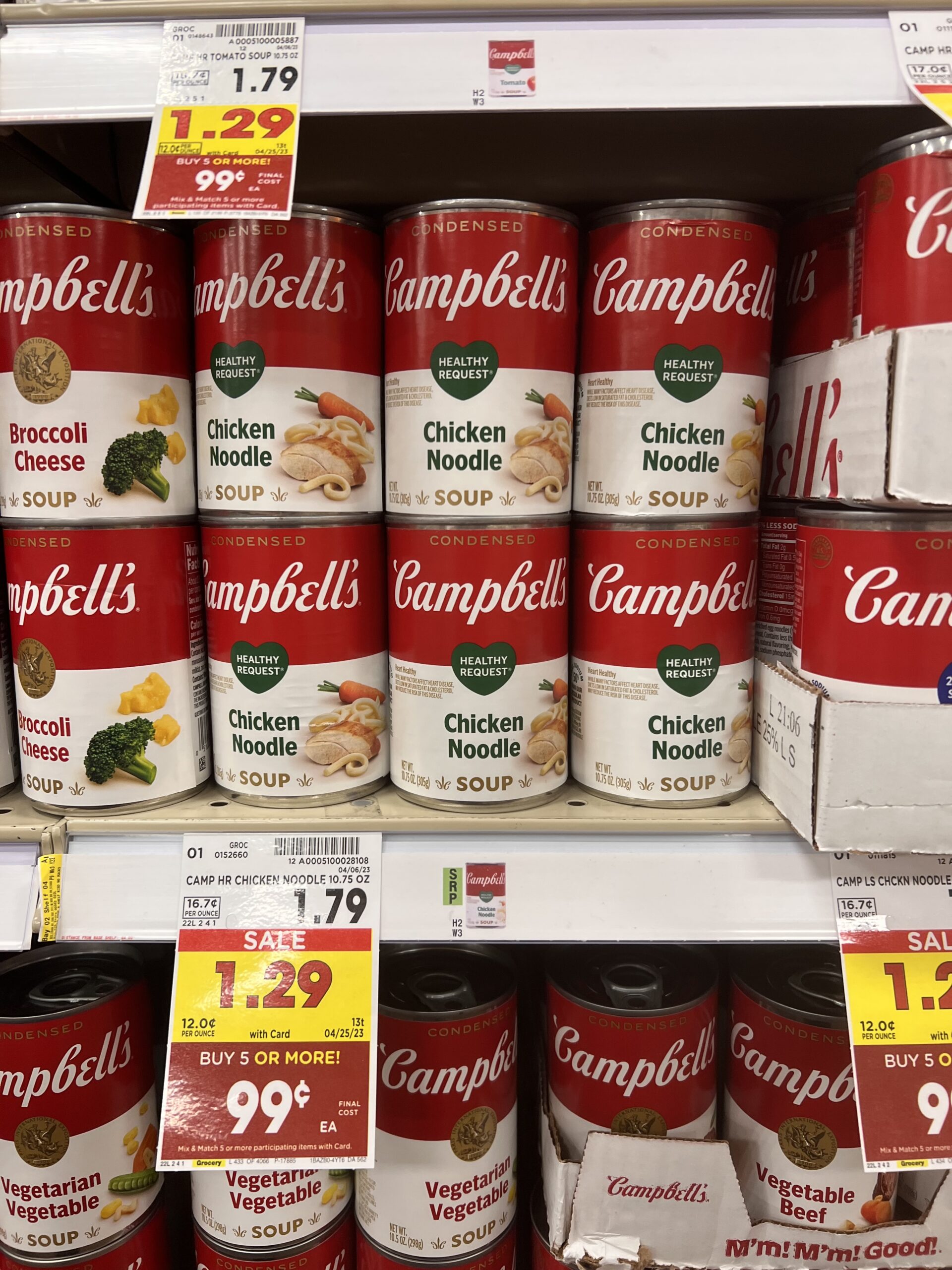campbell's soup kroger shelf image 22