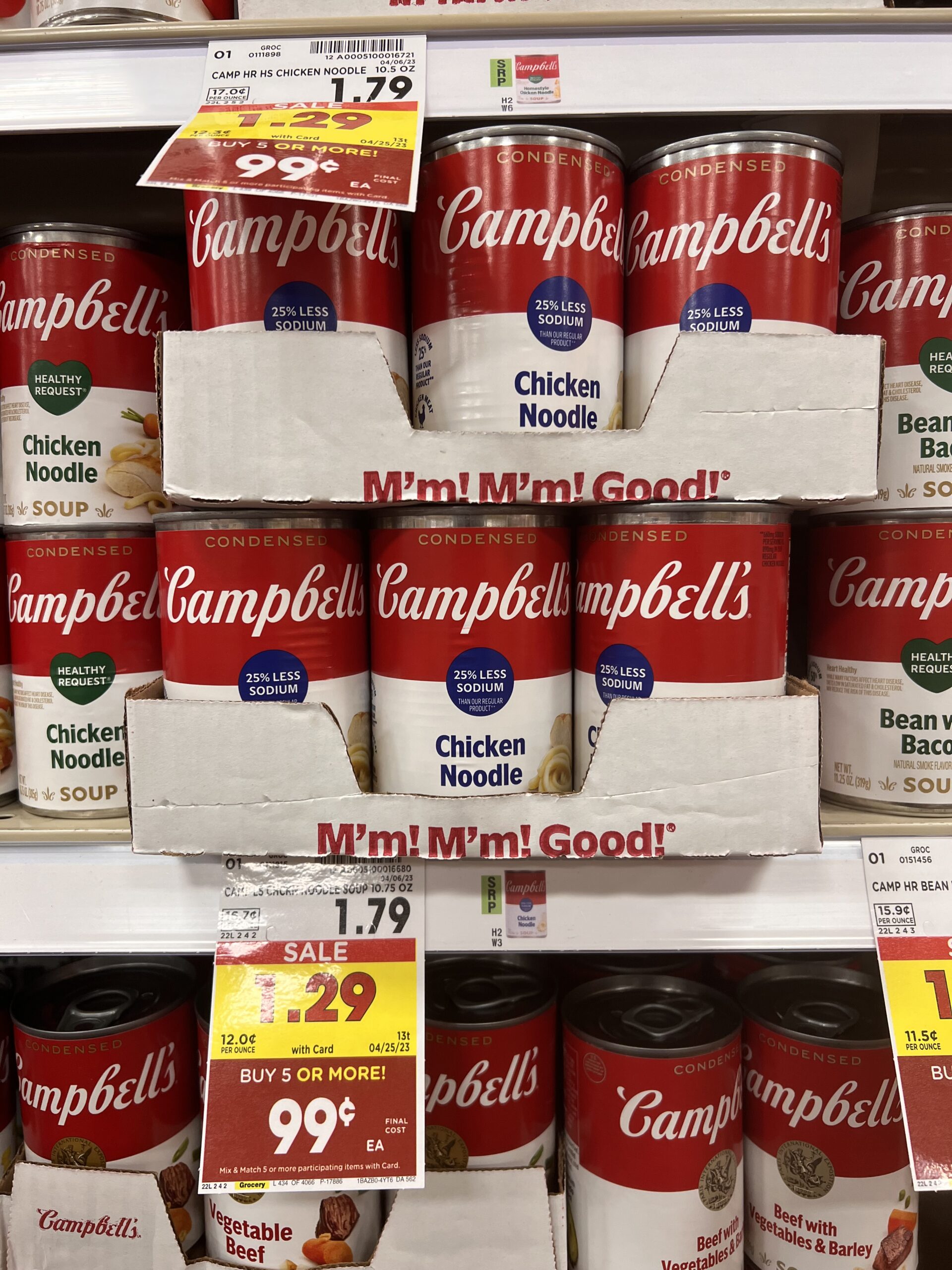 campbell's soup kroger shelf image 23
