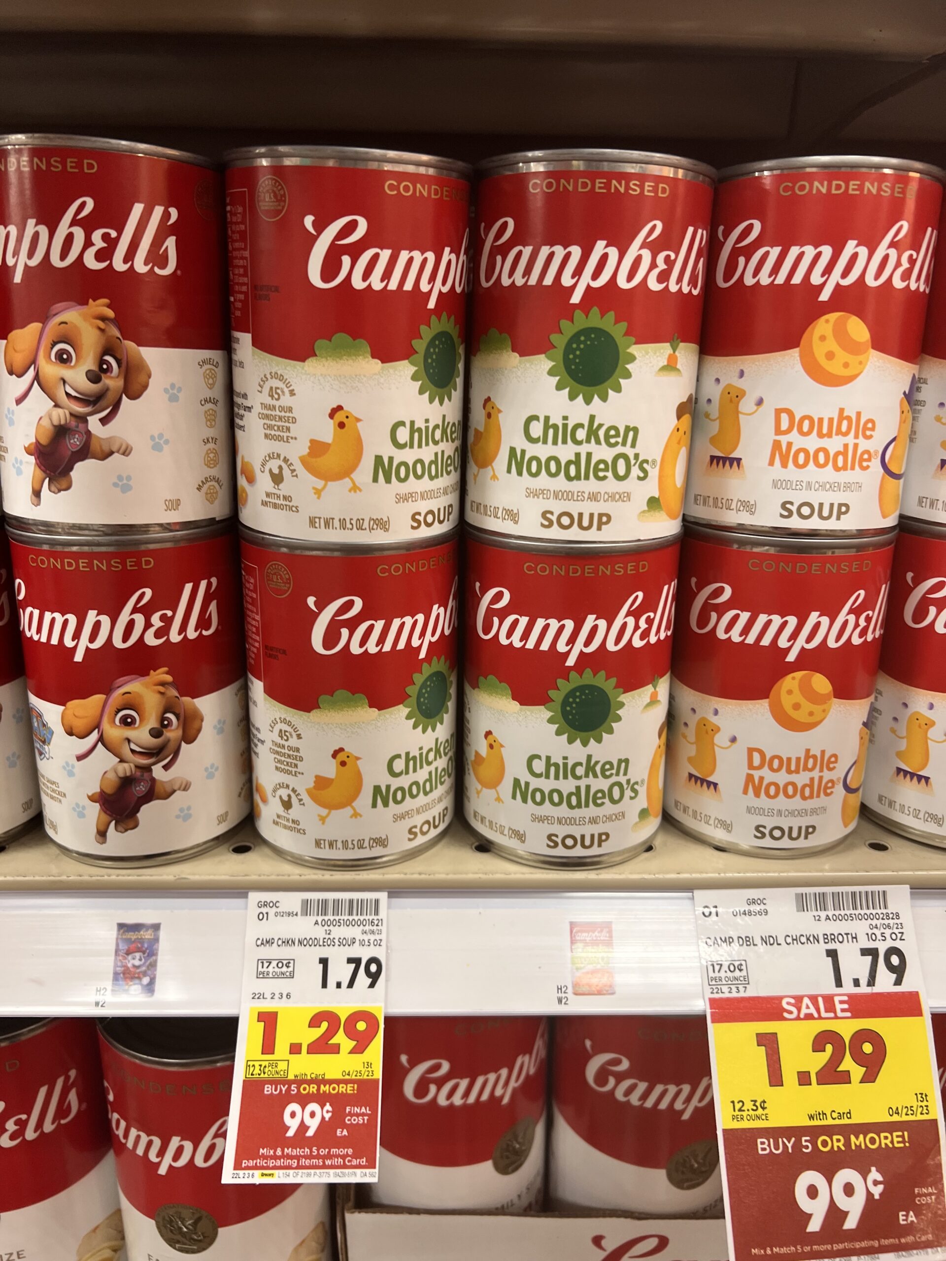 campbell's soup kroger shelf image 29