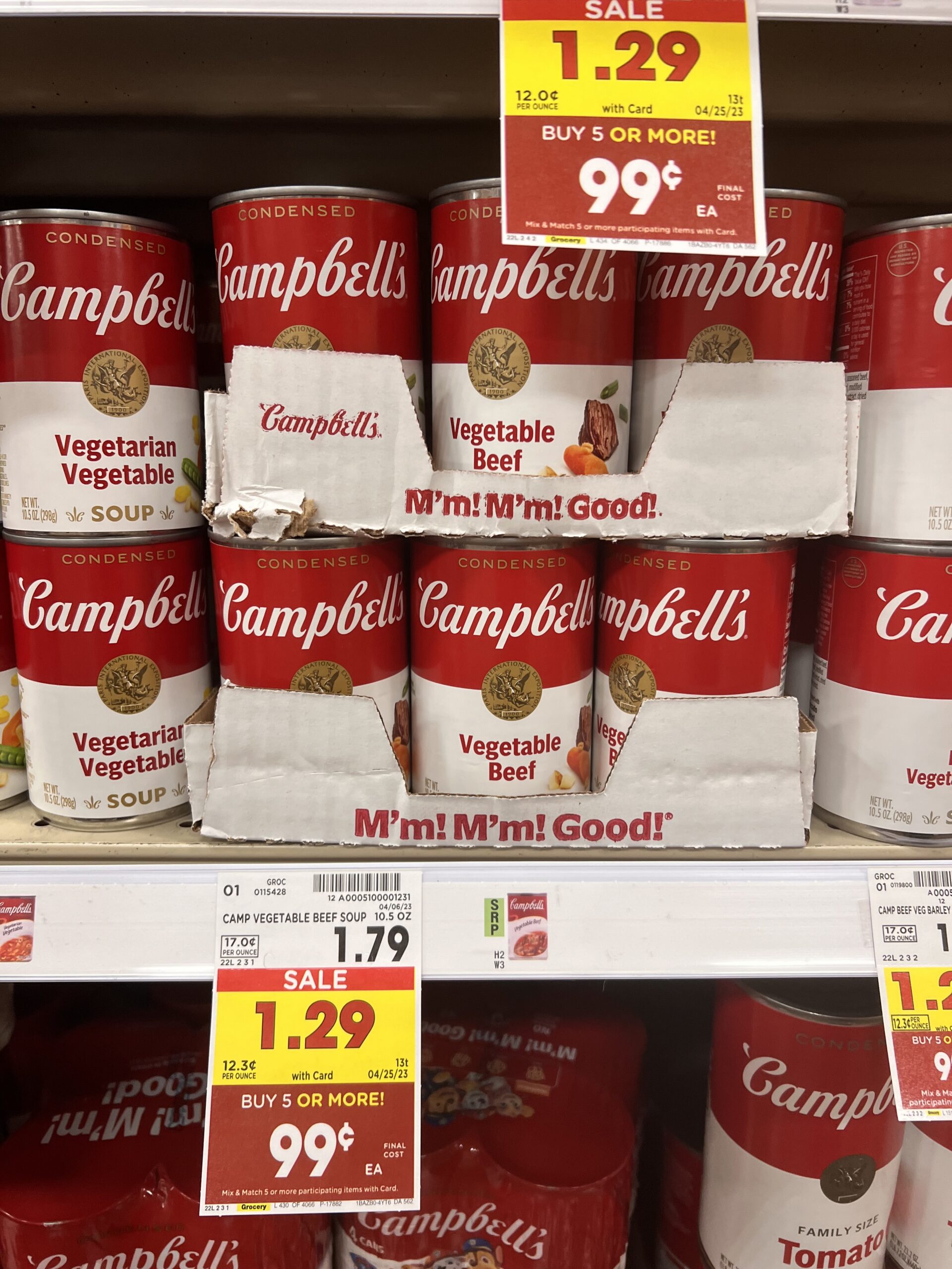 campbell's soup kroger shelf image 33