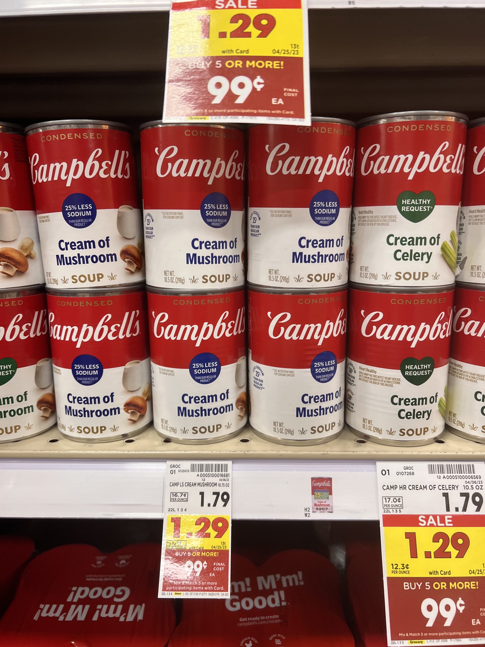 campbell's soup kroger shelf image 36