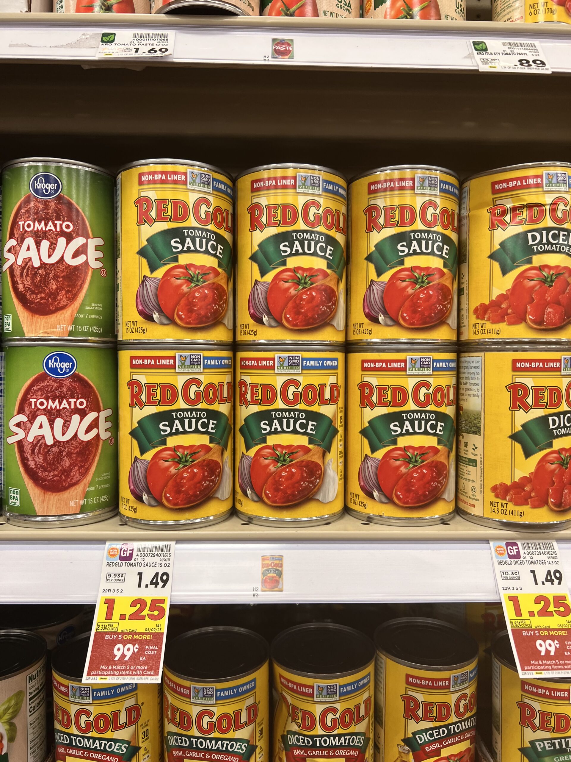 red gold tomatoes kroger shelf image 9