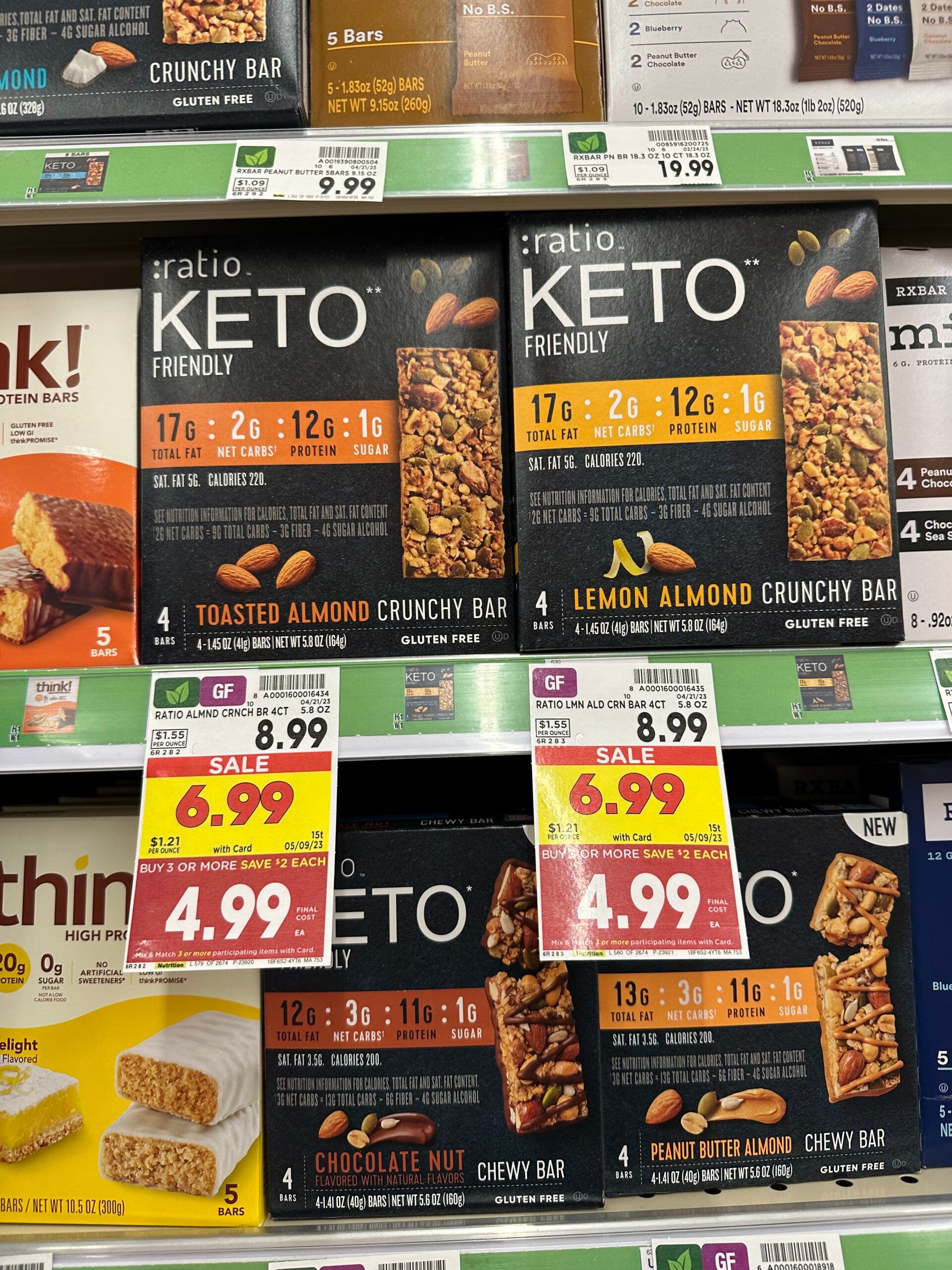 :ratio bars kroger shelf image 2