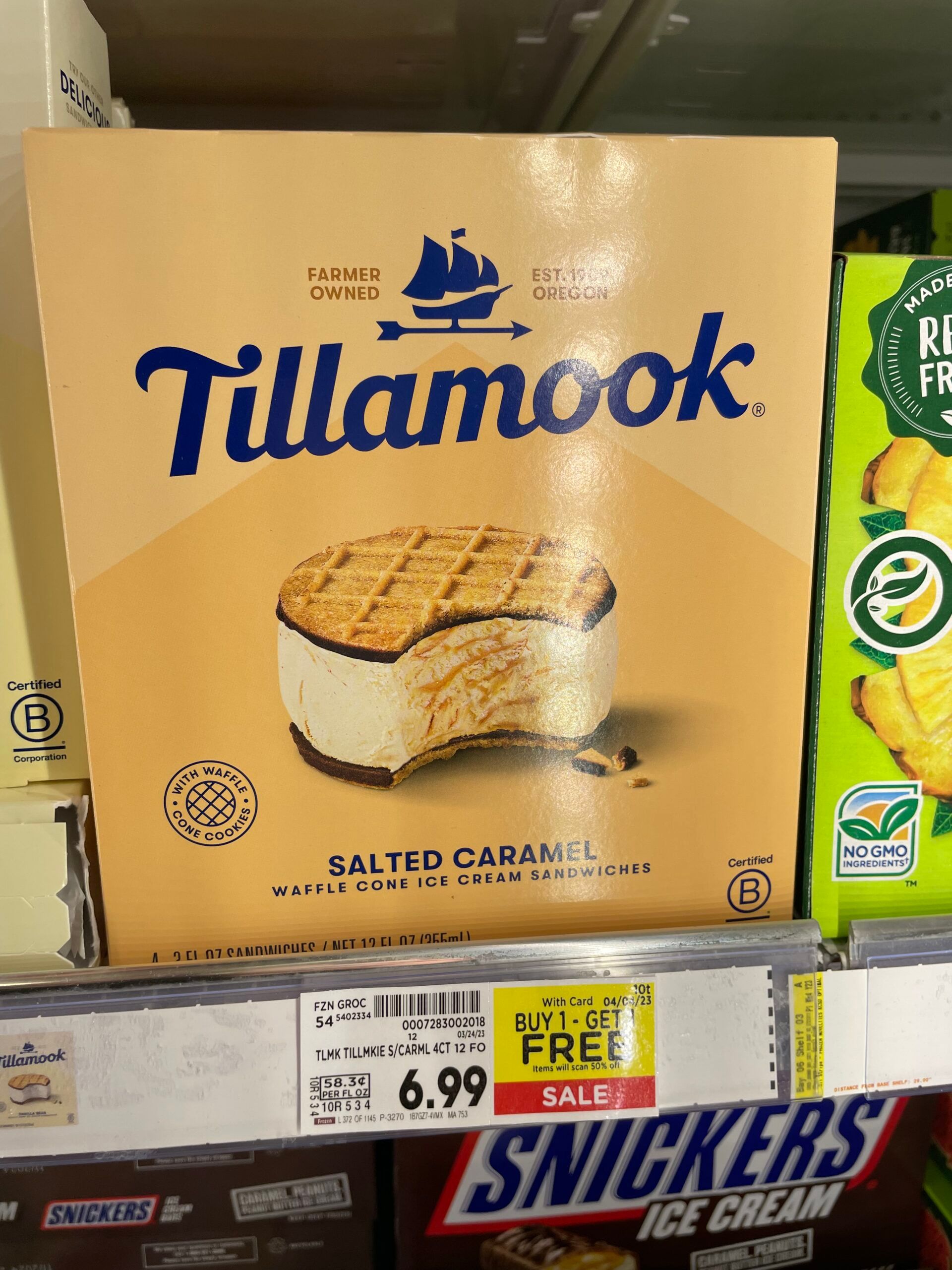 tillamook ice cream kroger shelf image 10