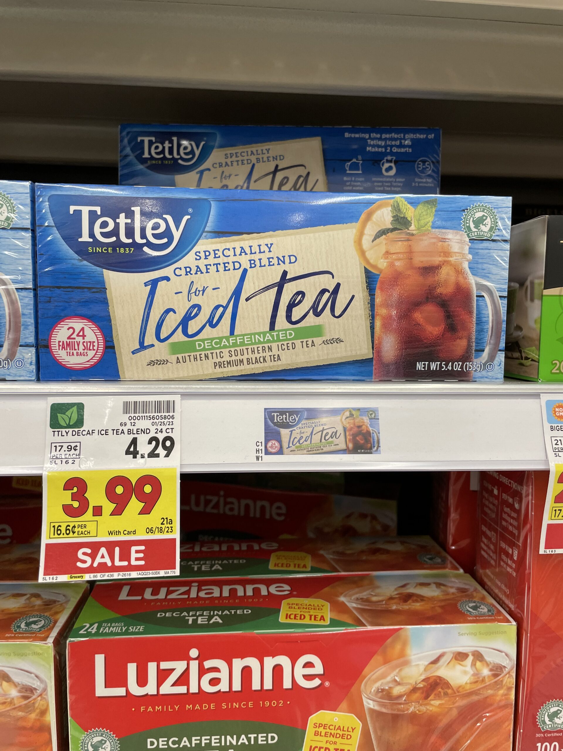 tetley tea kroger shelf image 3