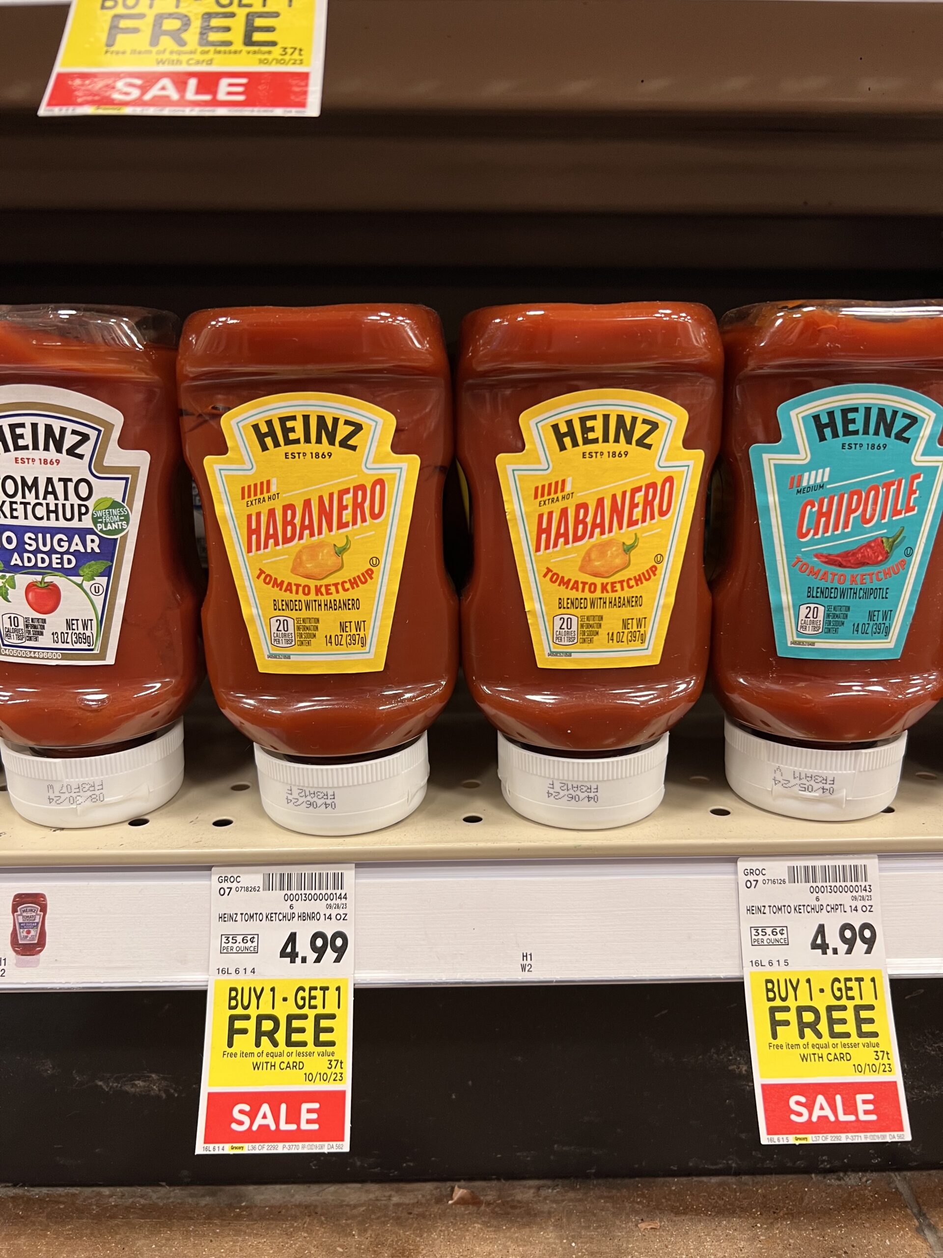 heinz ketchup kroger shelf image 2