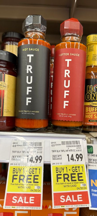 Truff Hot Sauce Kroger Shelf Image