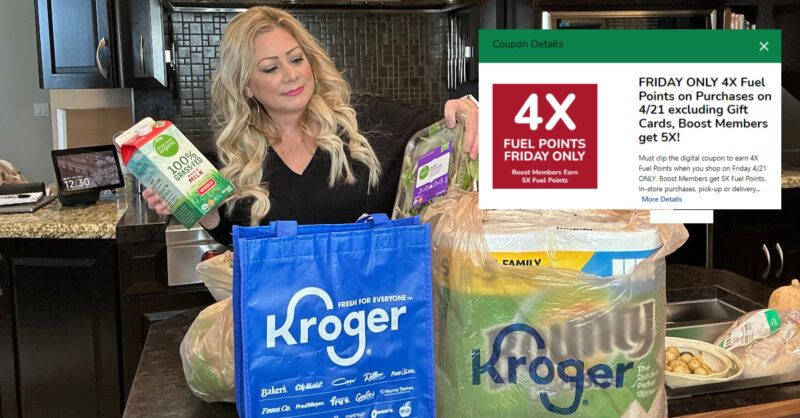 4X Fuel Points on purchases on 4/21 excluding Gift Cards - Kroger Krazy