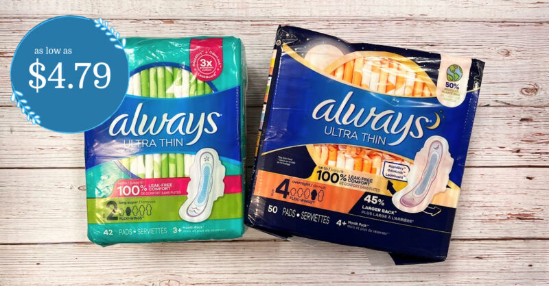 Always Pads and Liners Kroger Krazy (1)