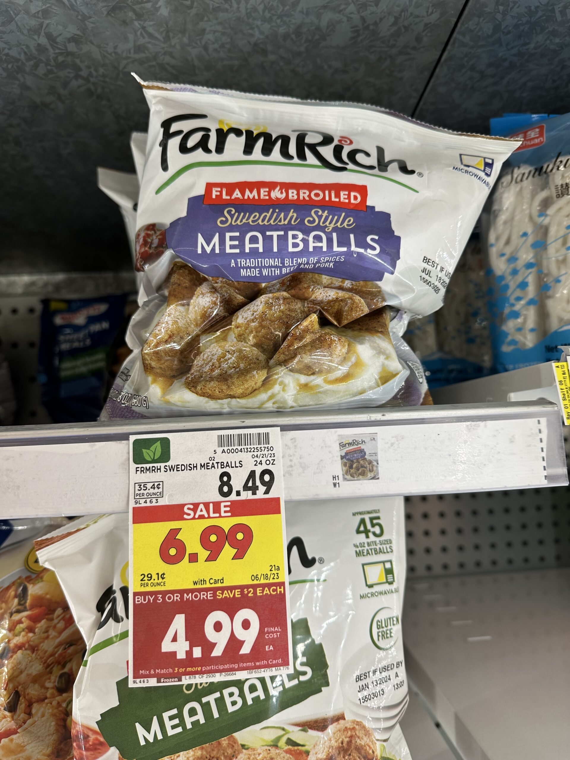 farmrich meatballs kroger shelf image 3