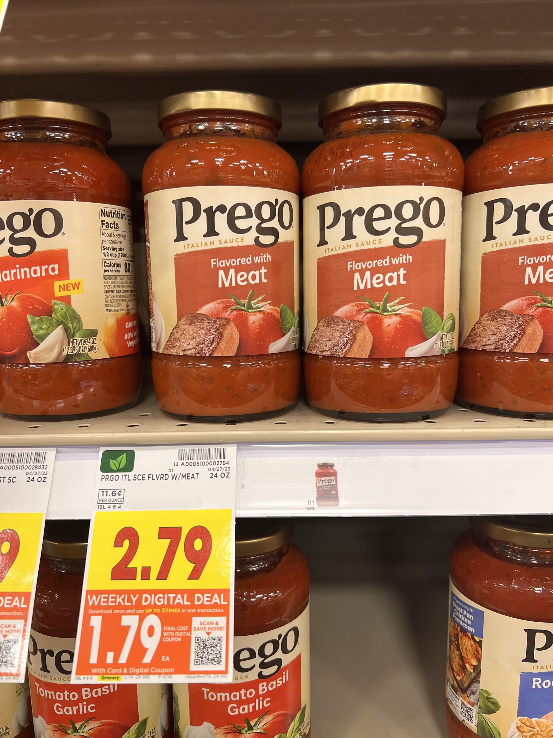 prego pasta sauce kroger shelf image 6