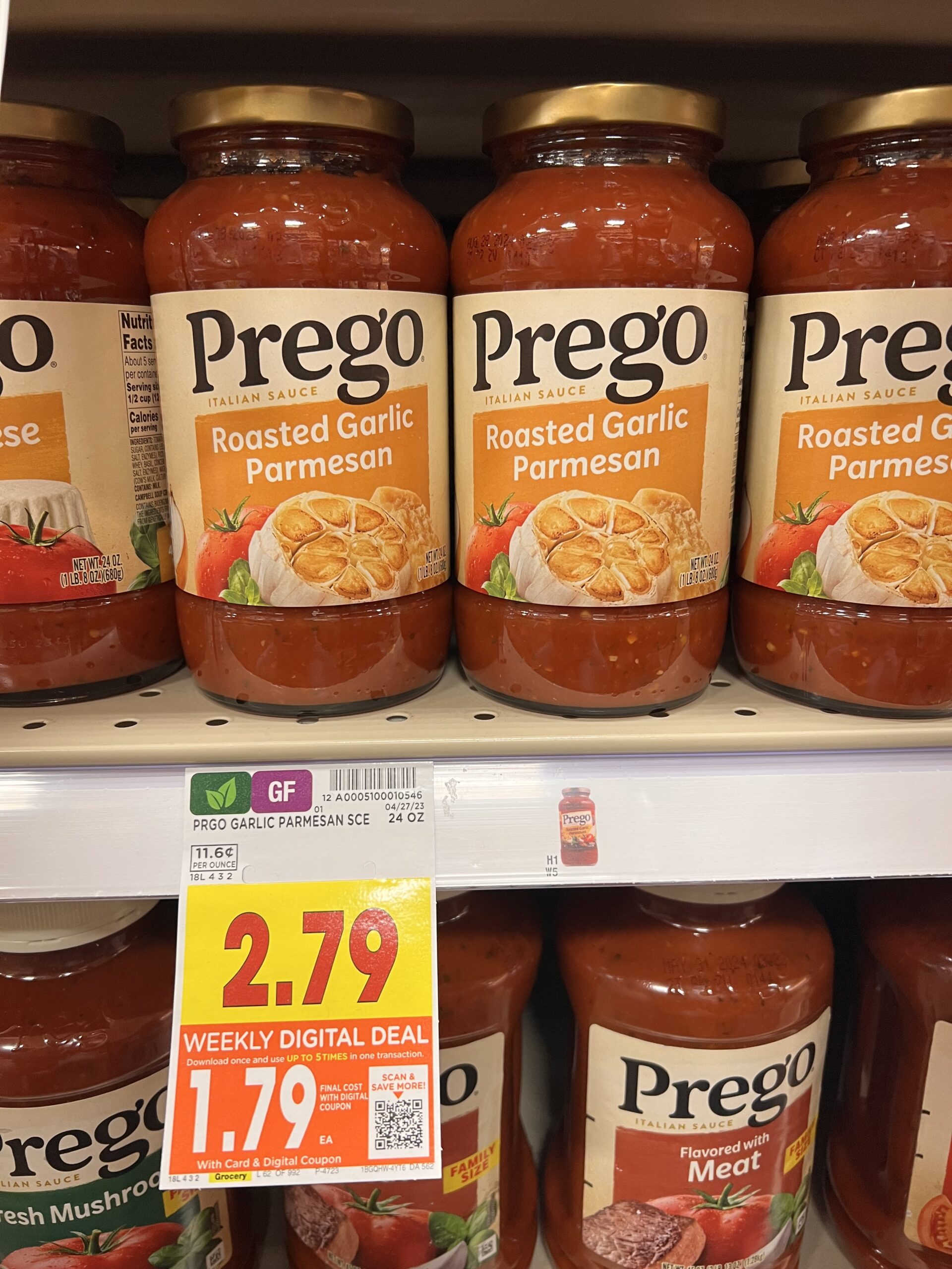 prego pasta sauce kroger shelf image 16