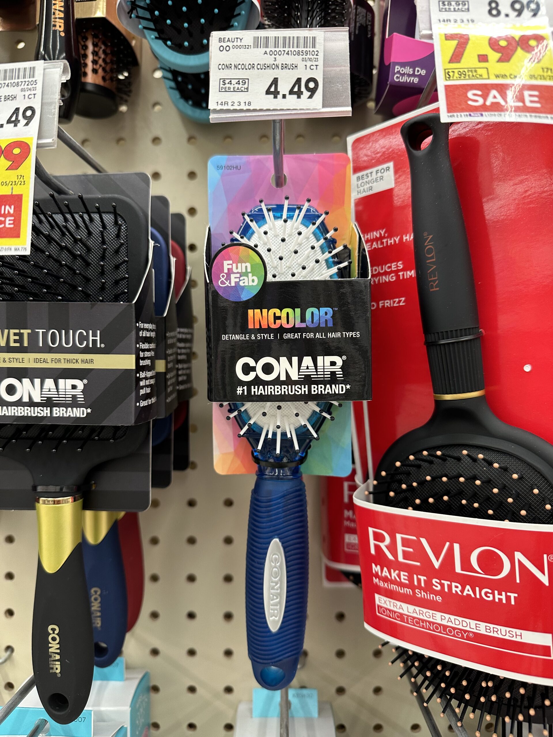 conair hair brush kroger shelf image 2