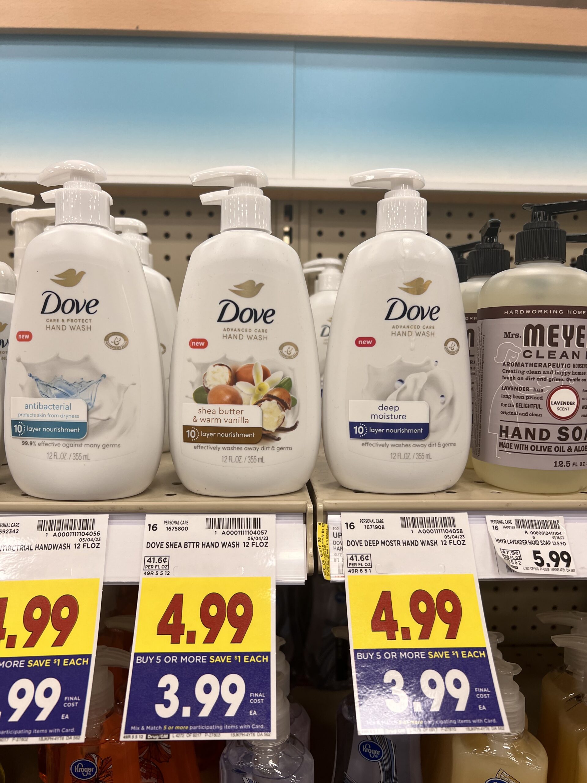 dove hand wash kroger shelf image 1
