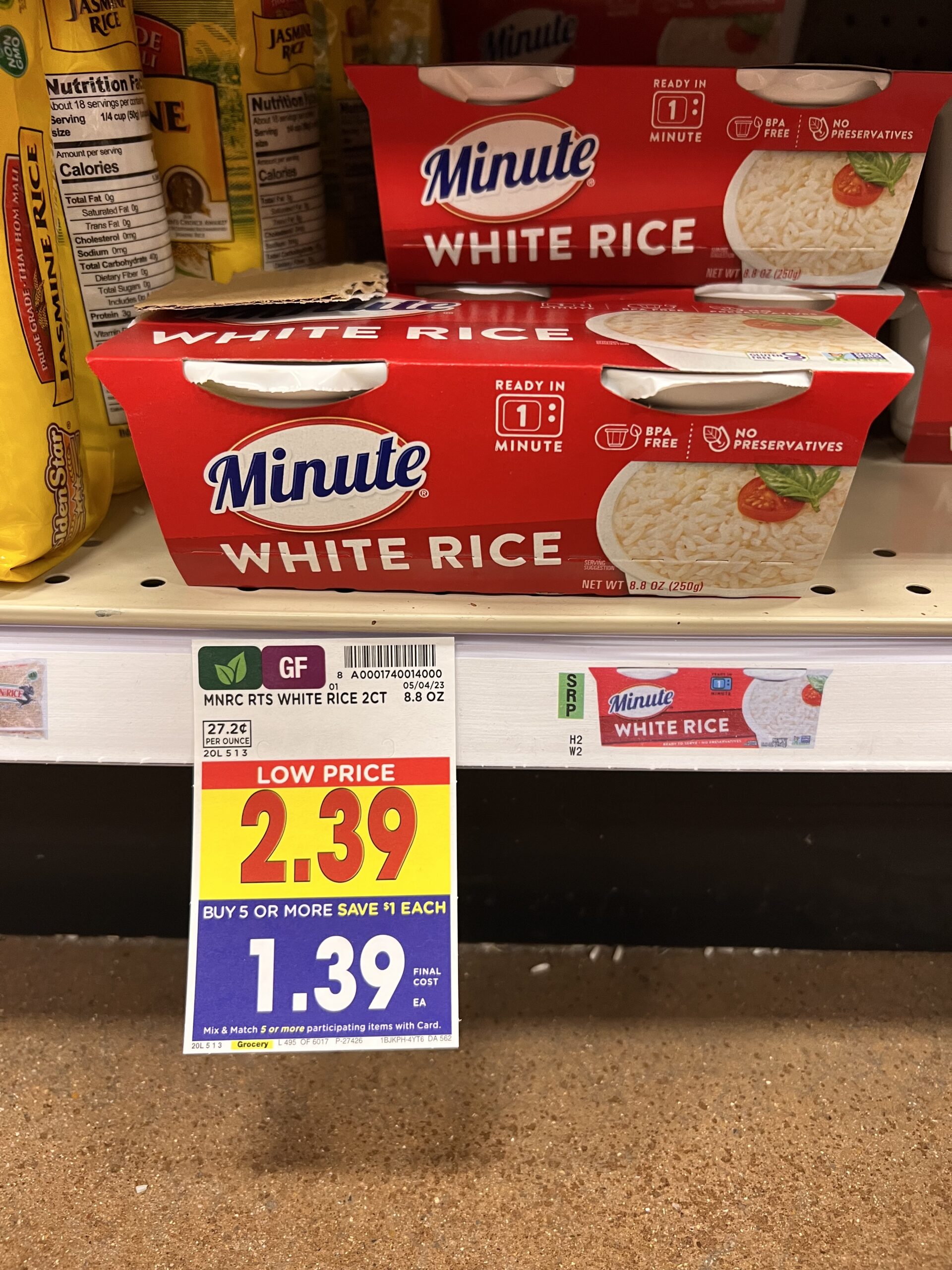 minute rice kroger shelf image 8