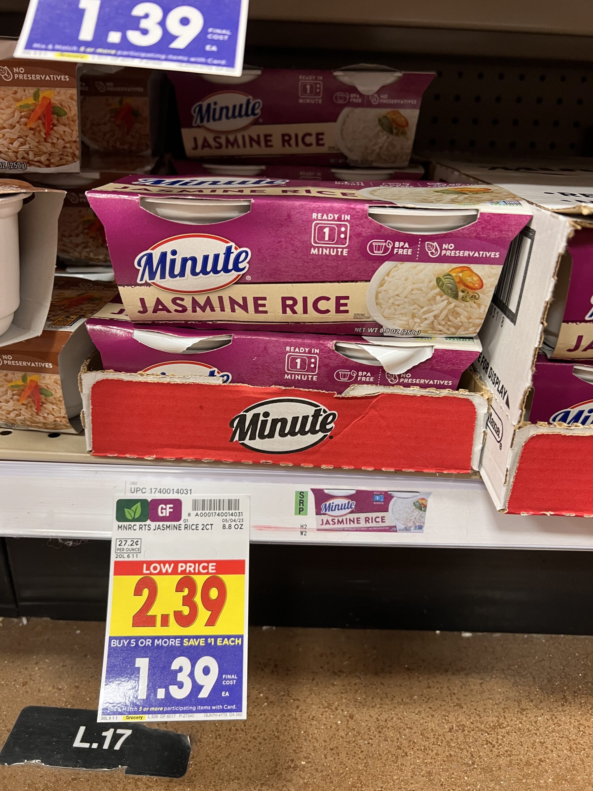 minute rice kroger shelf image 4