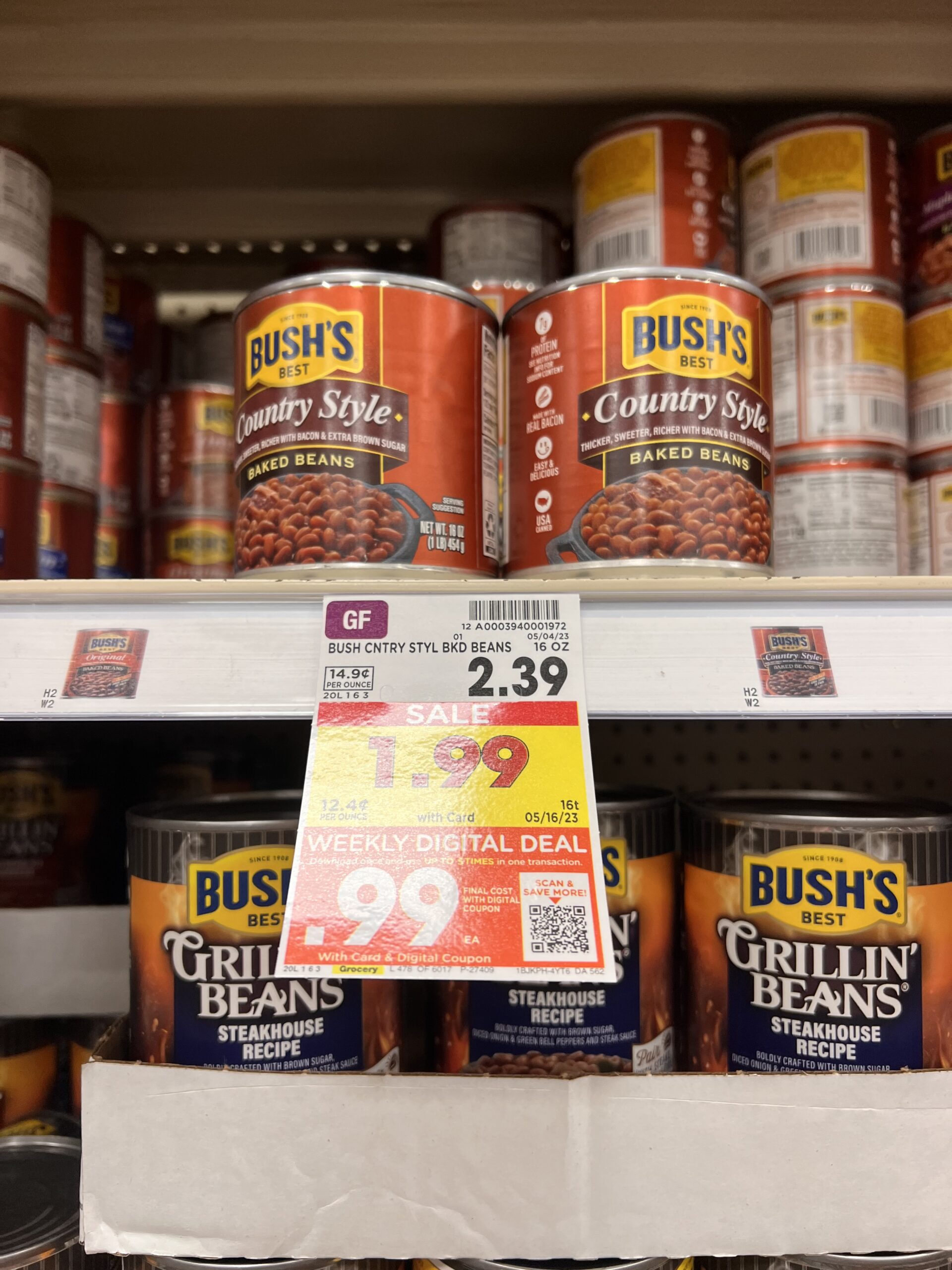 bush's best beans kroger shelf image 1