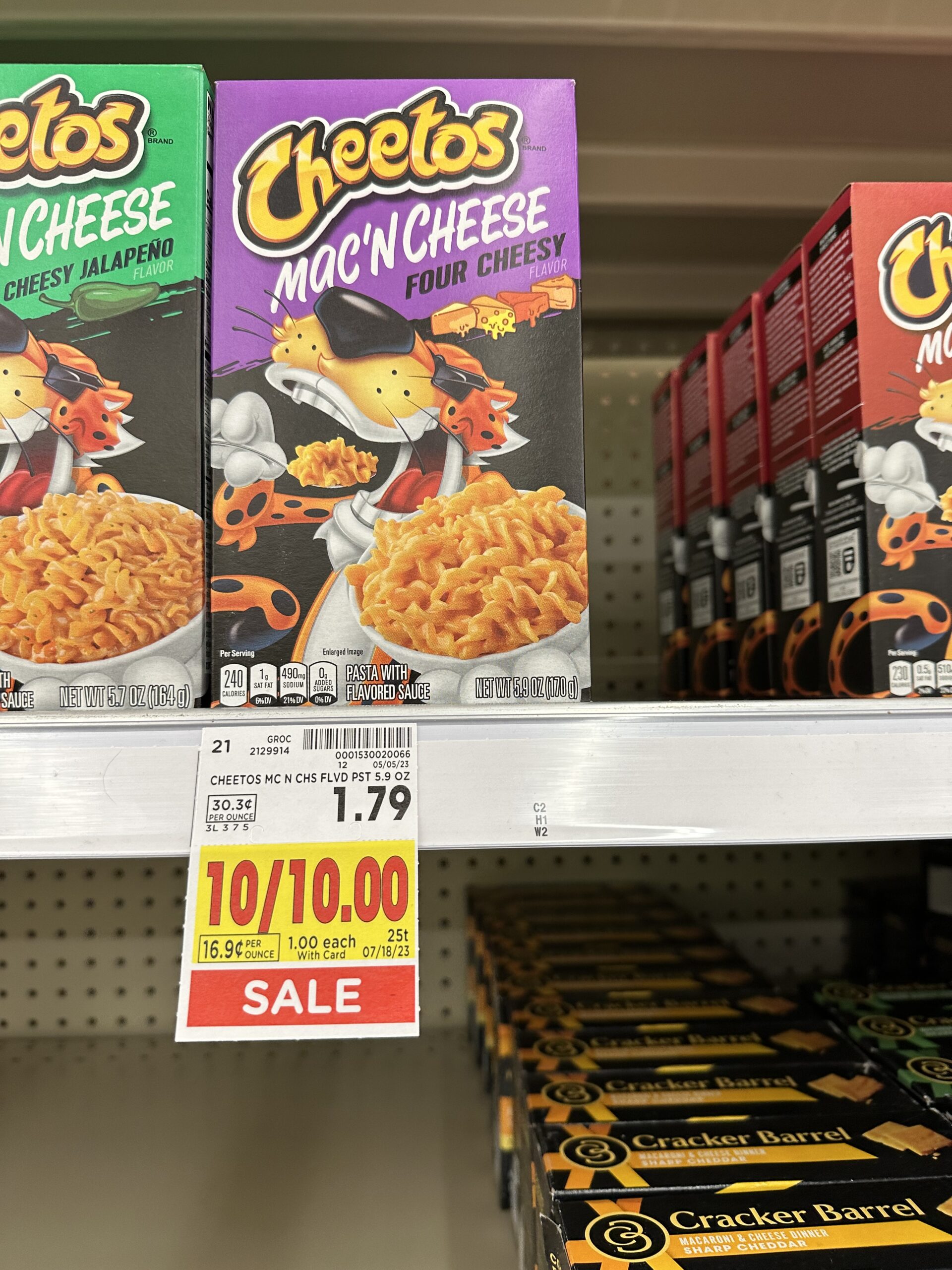 cheetos mac kroger shelf image 2