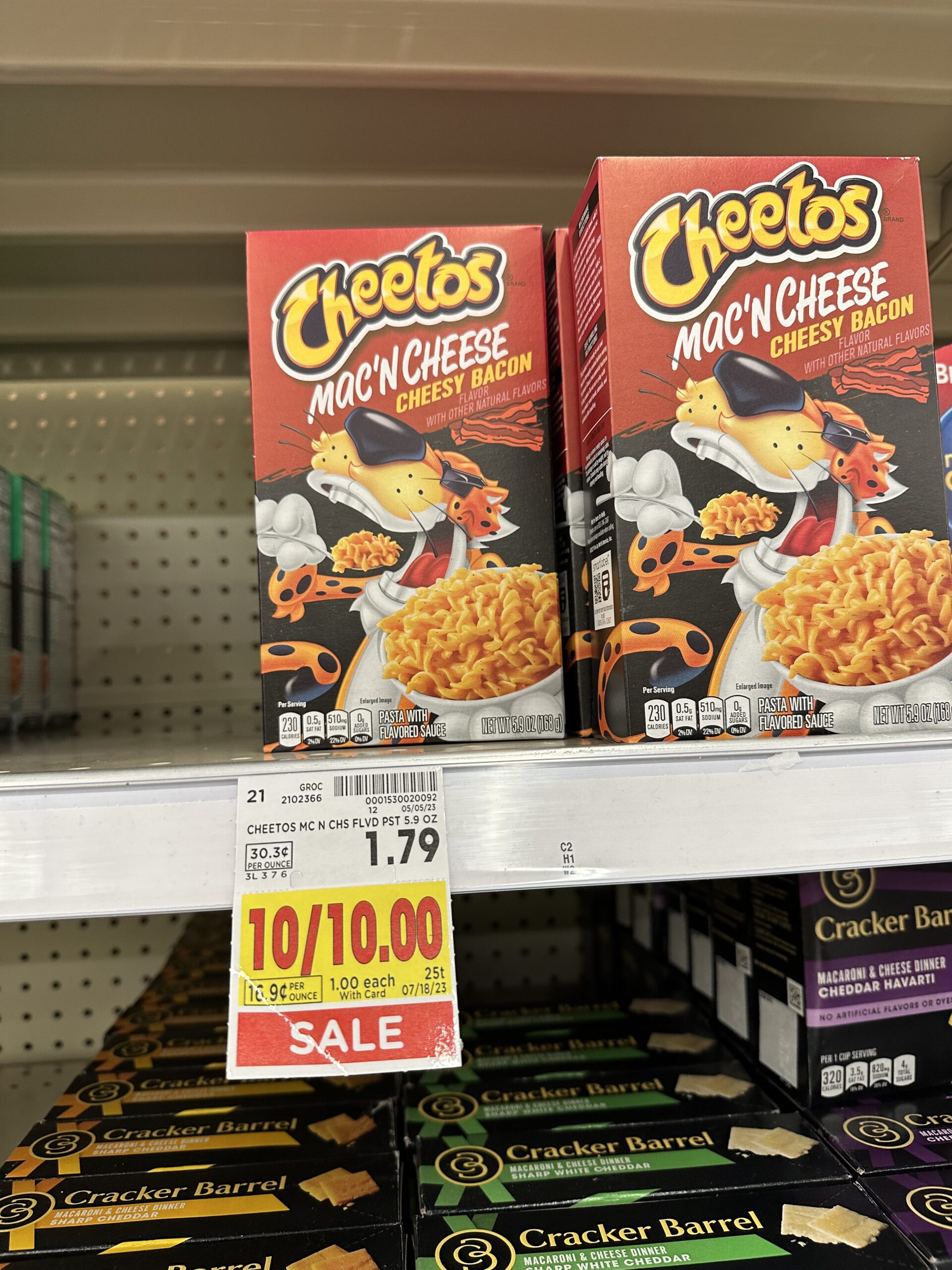 cheetos mac kroger shelf image 3