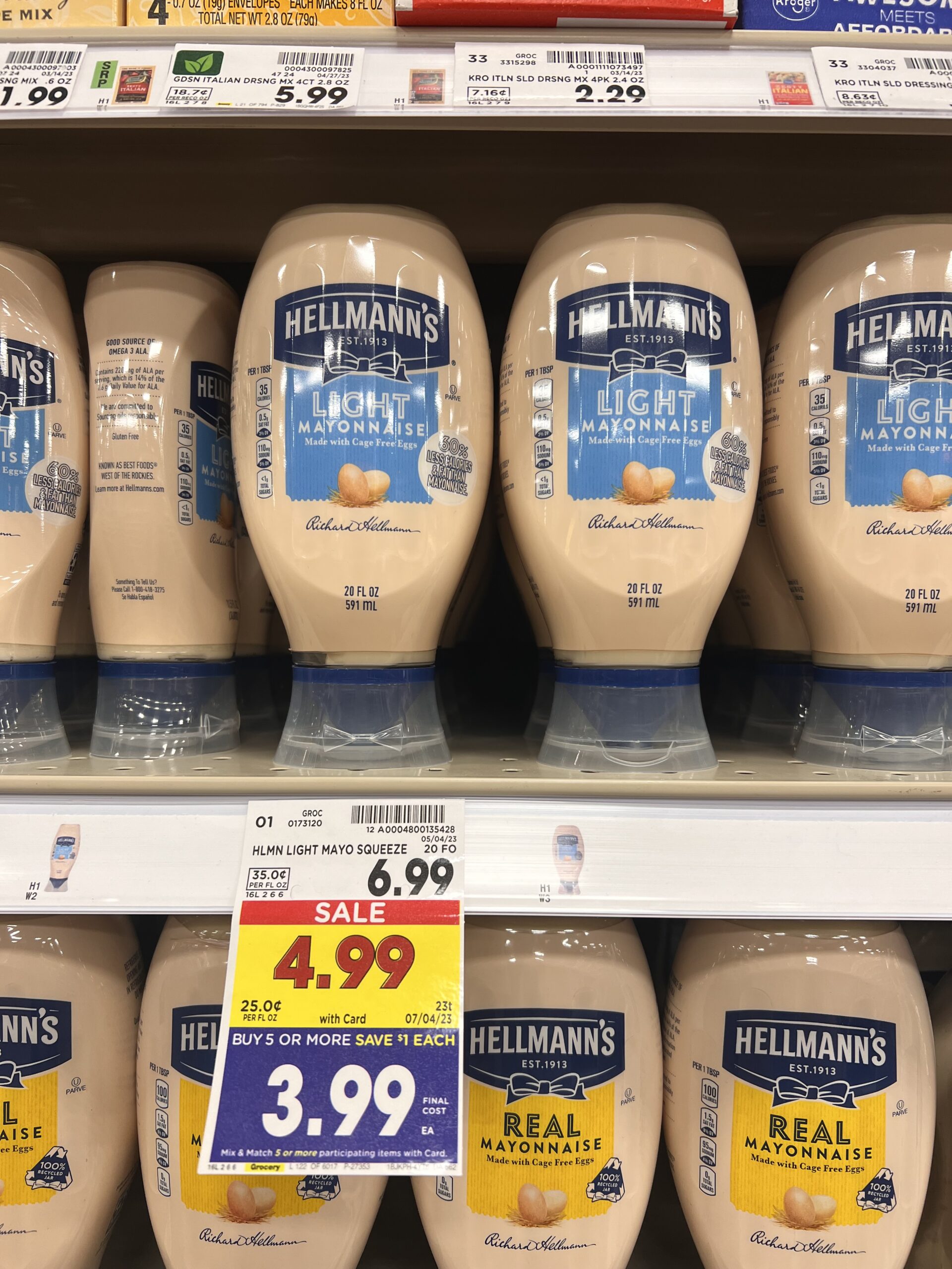 hellmann's mayonnaise kroger shelf image 5