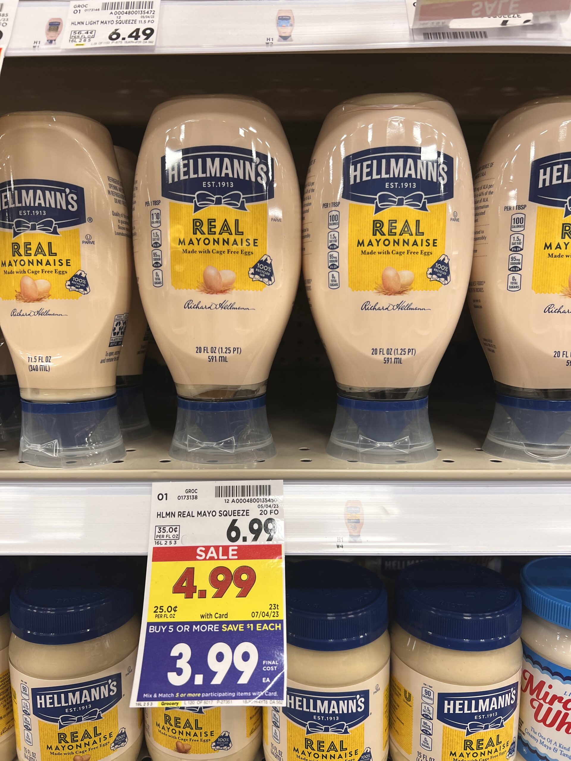 hellmann's mayonnaise kroger shelf image 1