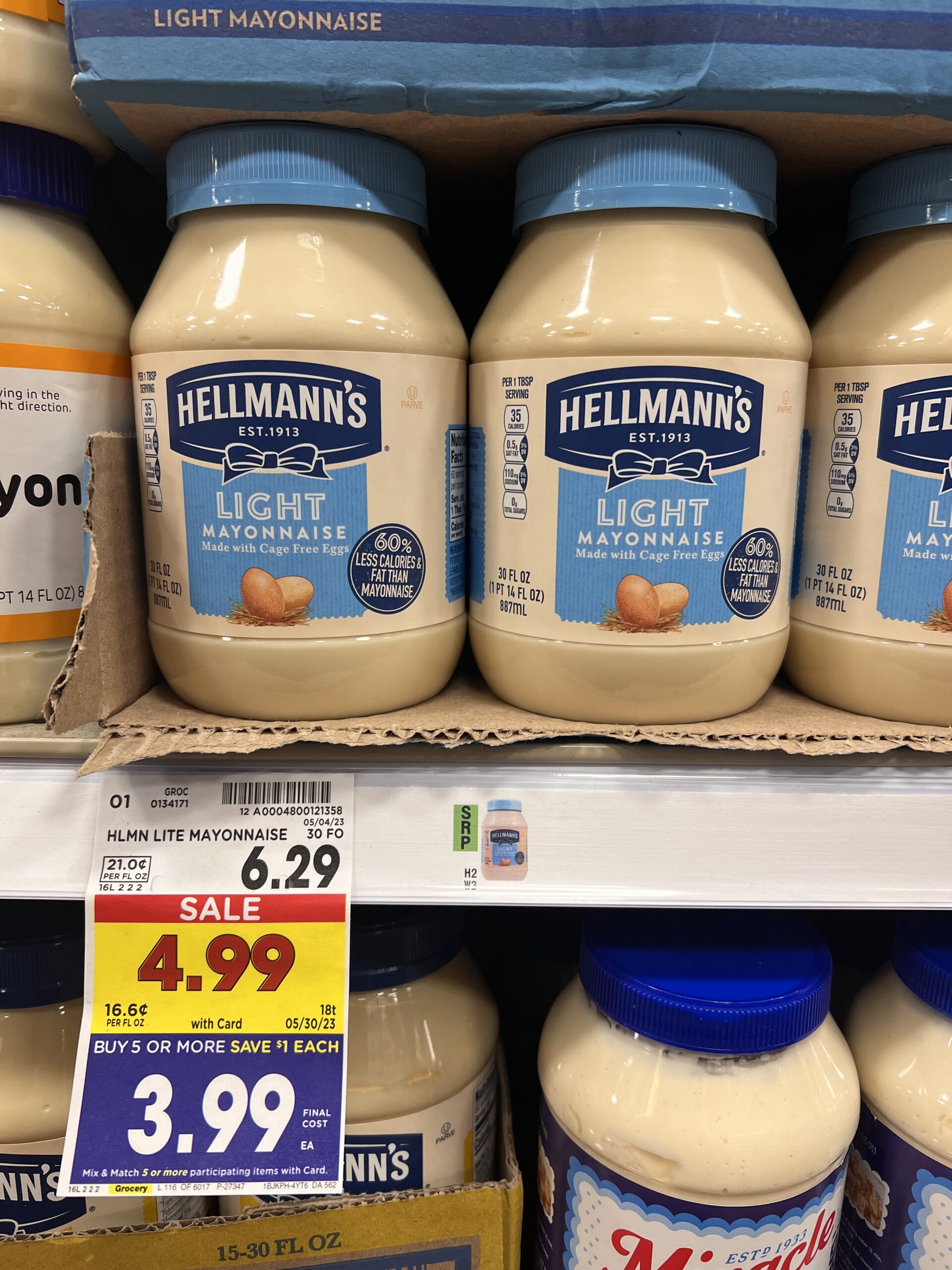 hellmann's mayonnaise kroger shelf image 3