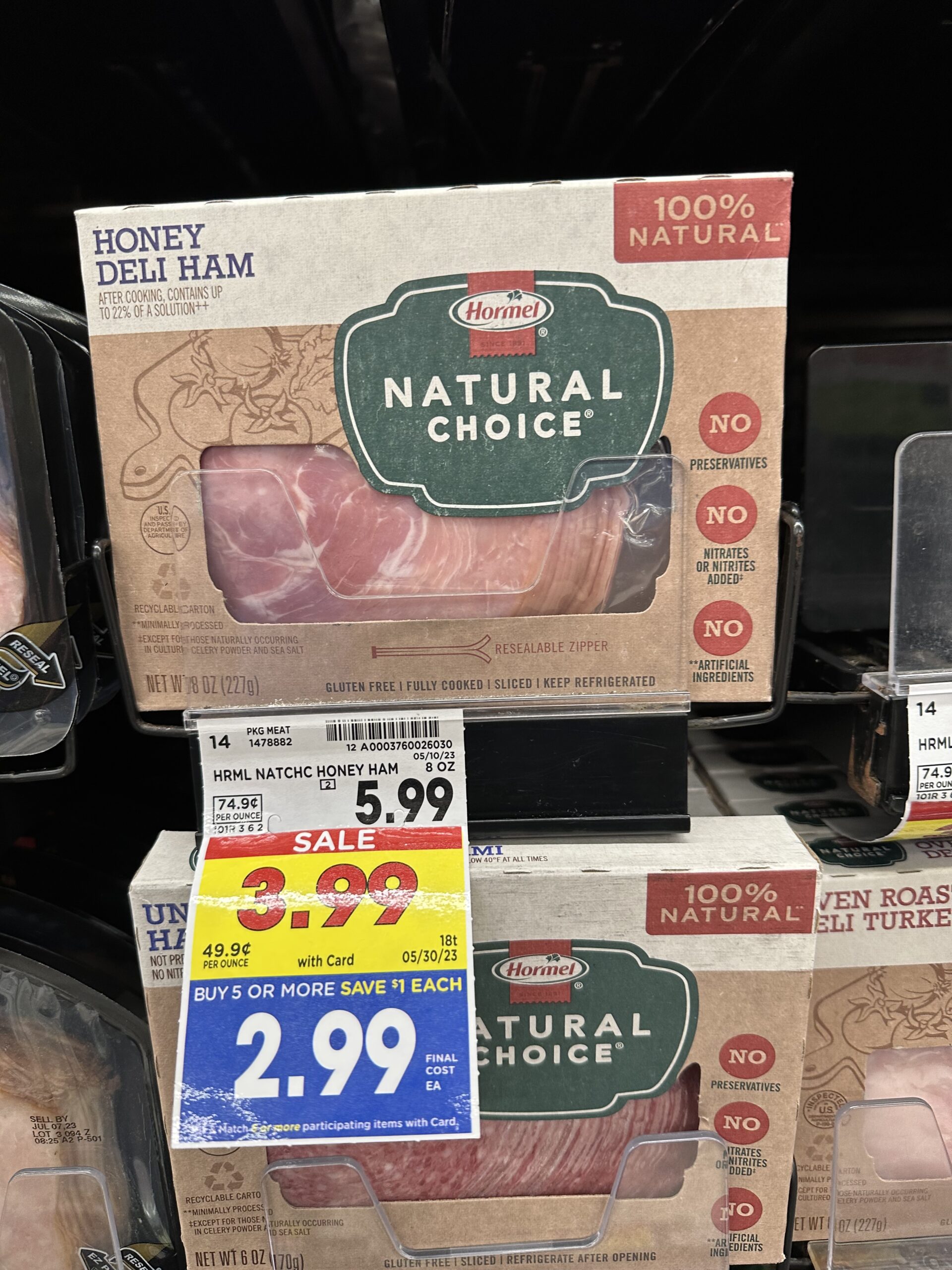 Hormel Natural Lunch Meat kroger shelf image 3