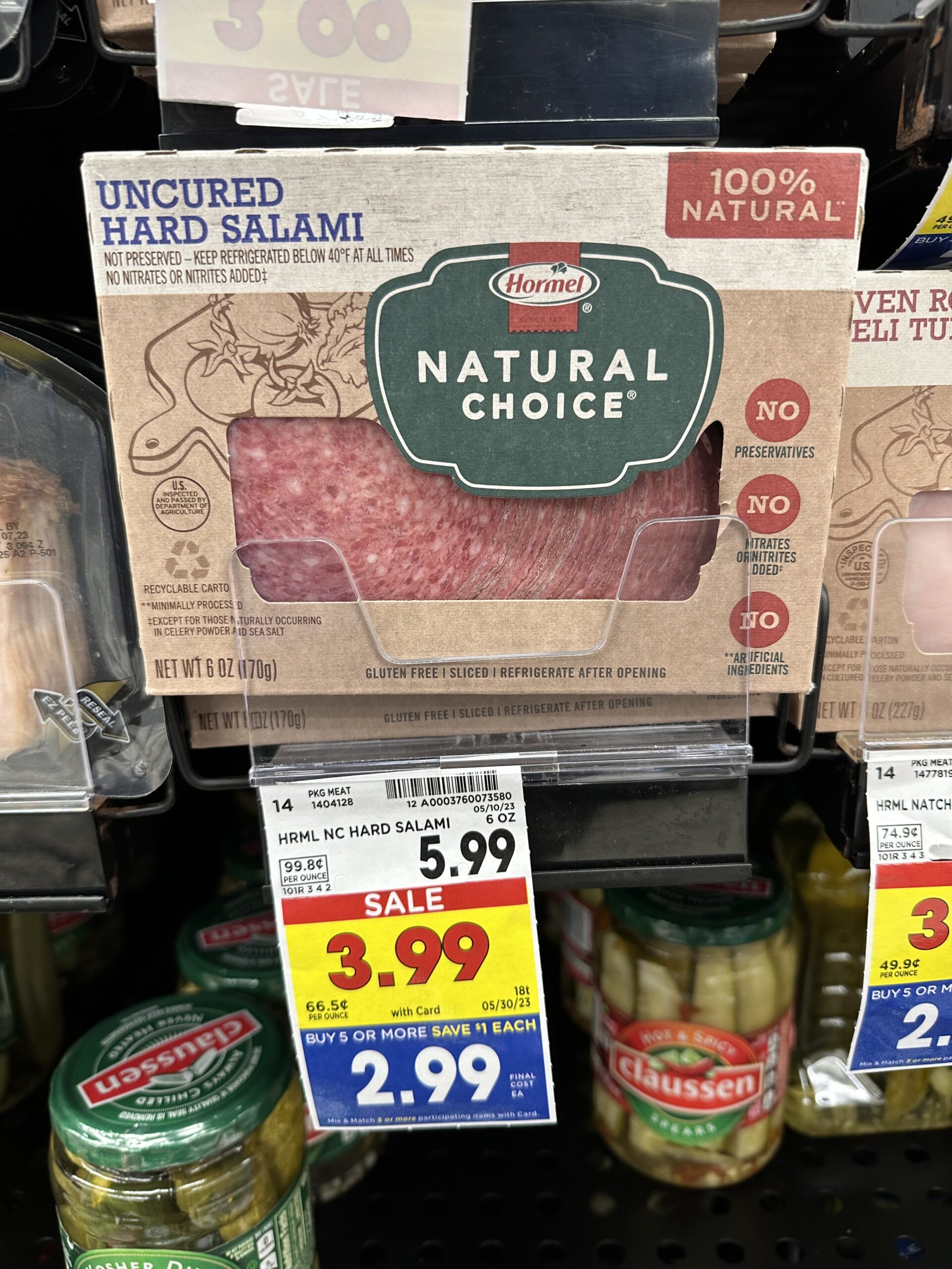 Hormel Natural Lunch Meat kroger shelf image 1