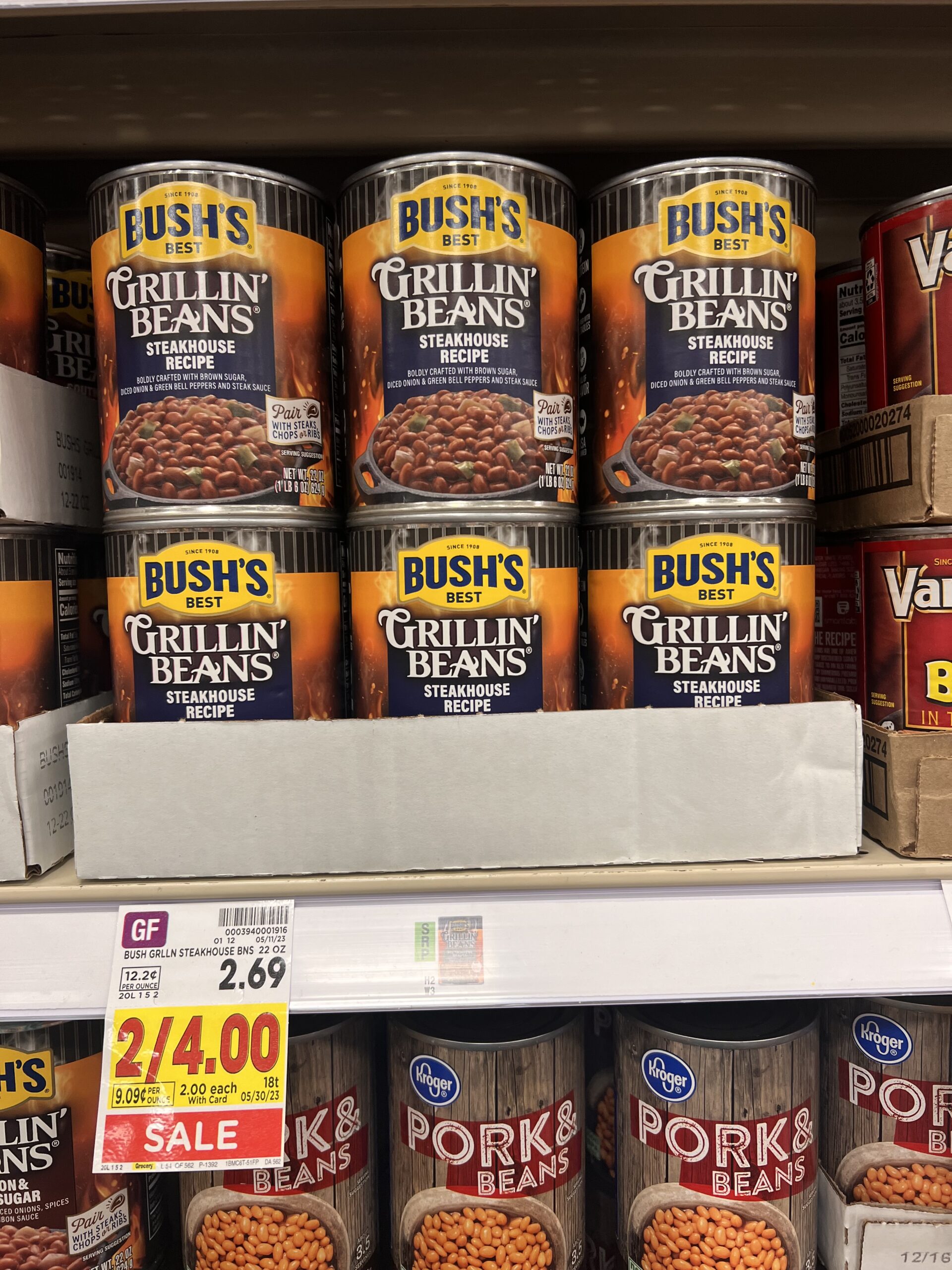 bush's beans kroger shelf image 2