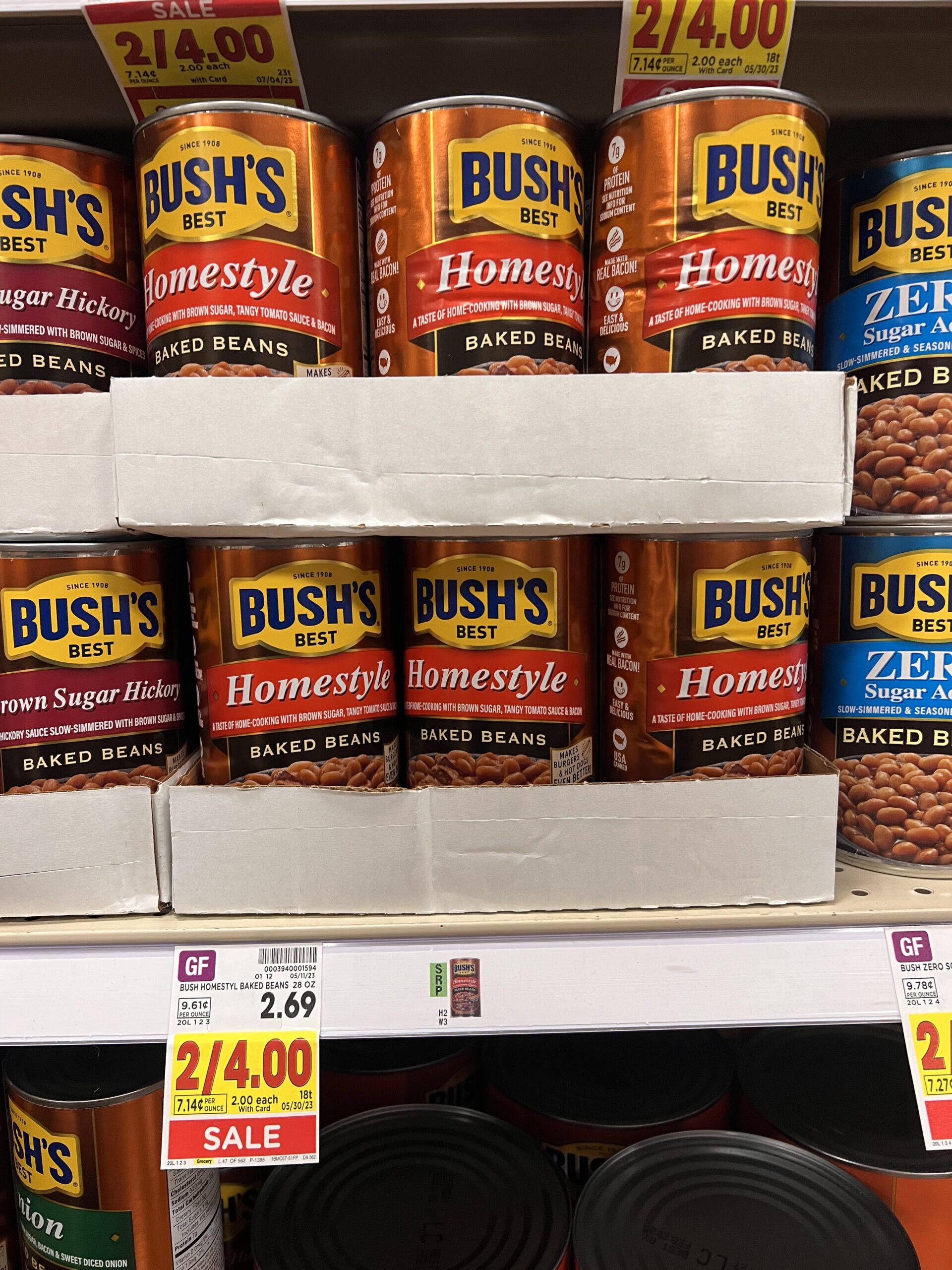 bush's beans kroger shelf image 8