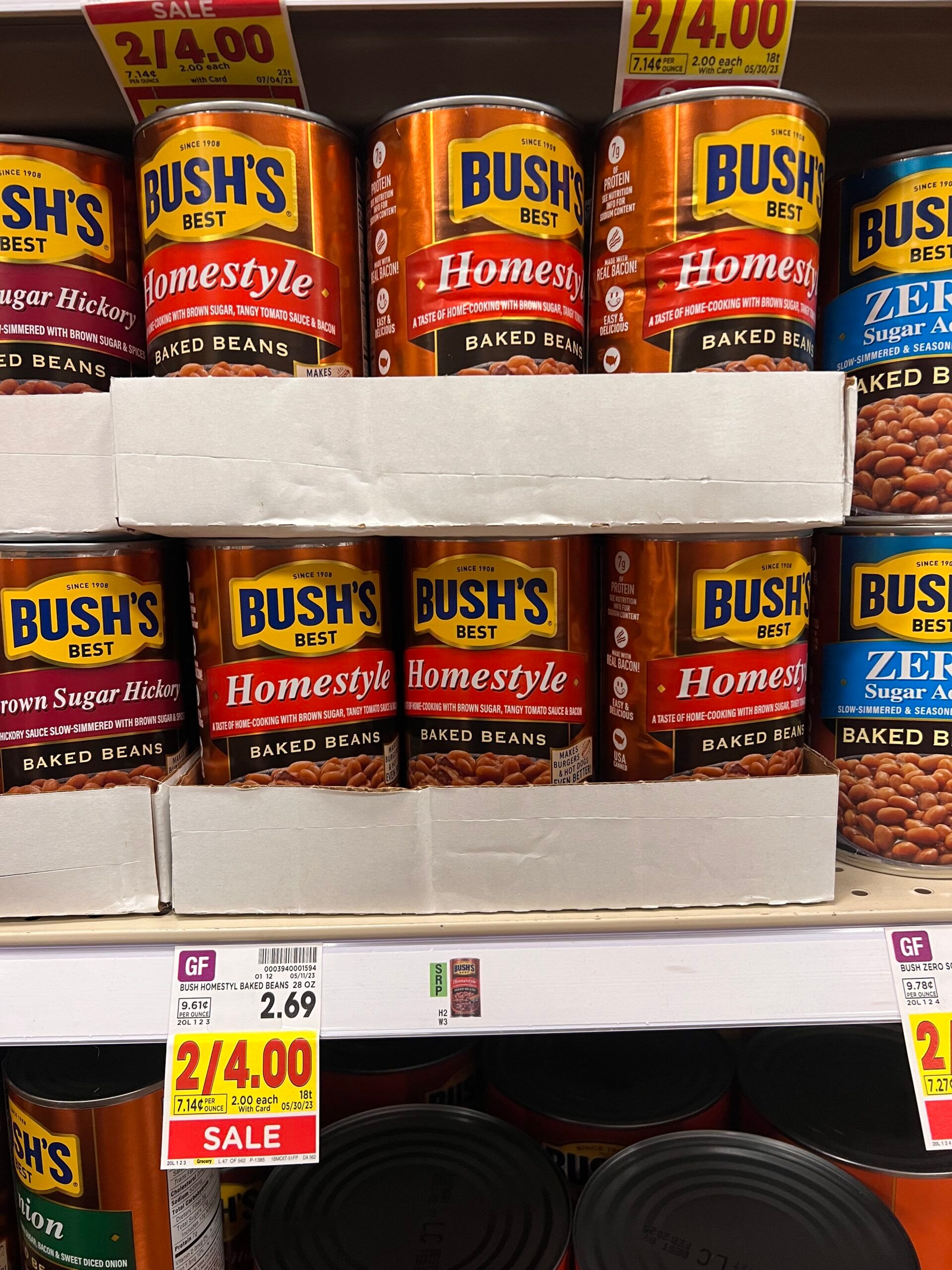 bush's beans kroger shelf image 8